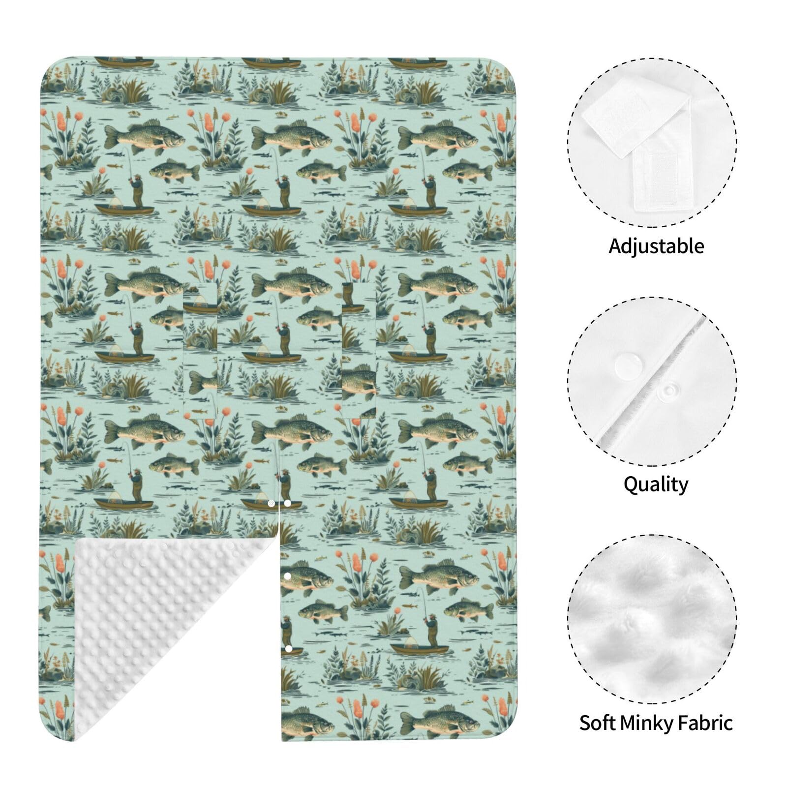 Fisher Bass Baby Car Seat Canopy - Nursing Cover & Breastfeeding Blanket for Newborns - Perfect Infant Car Seat Shade & Nursing Privacy Cover - Ideal Newborn Shower Gift for Outdoor, Travel & Shopping Use