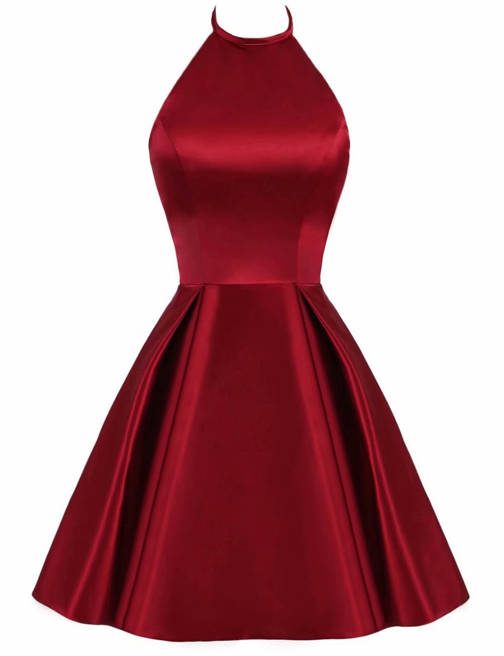 Elegant Satin Backless Mini Dress for Women - Homecoming, Evening & Cocktail Parties - Perfect for Prom, Date Night & Special Occasions
