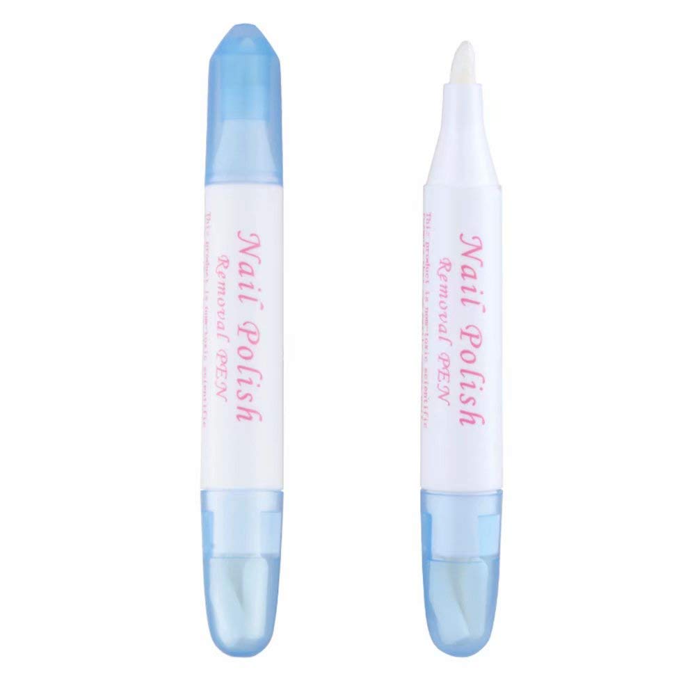 4 Pack Gel Nail Polish Remover Pen with 3 Refillable Tips - Quick & Easy Nail Art Corrector for Professional Salon & Home Manicure Use (Perfect for French Tips, Acrylics & Nail Art Mistakes)