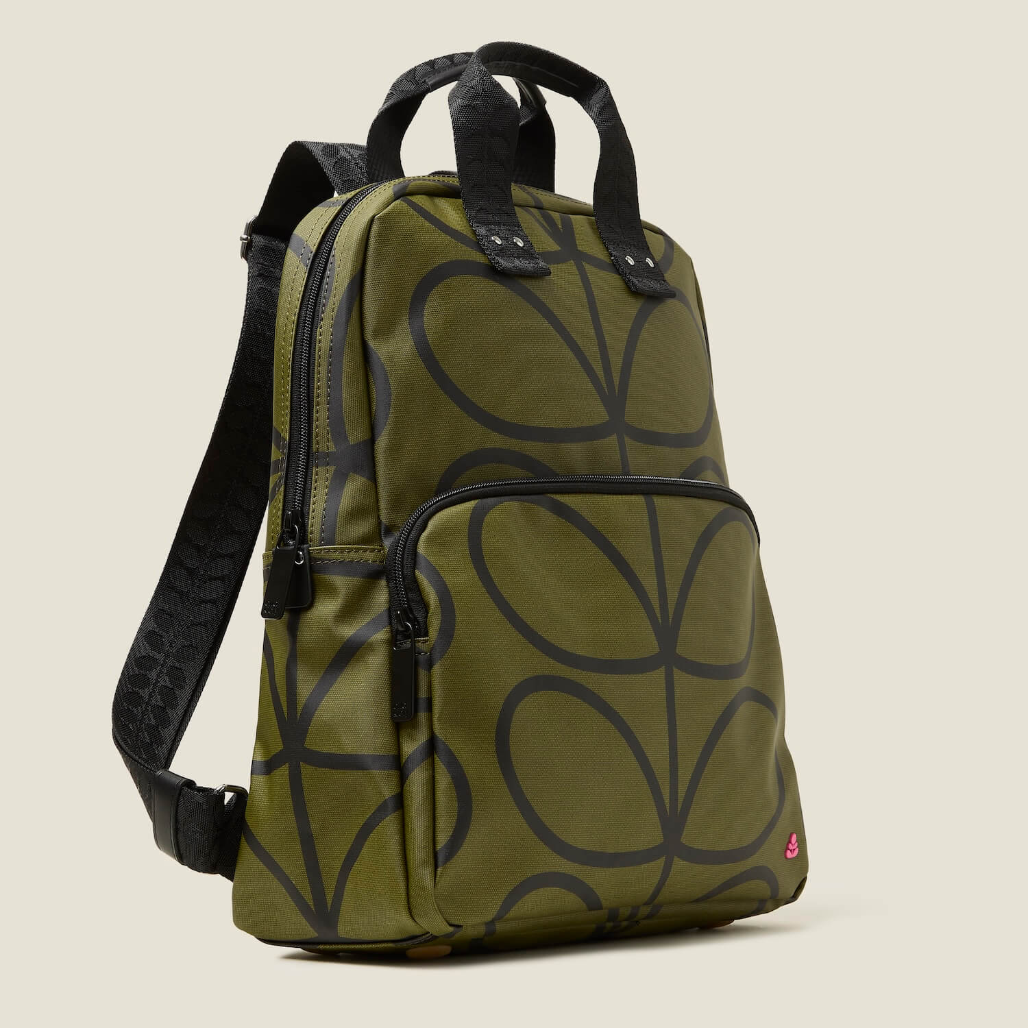 Lotta Backpack - Giant Linear Stem Olive Waterproof Travel Backpack for Hiking, Camping & Outdoor Adventures