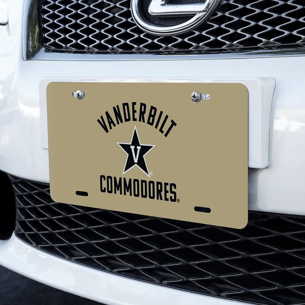 Vanderbilt University Commodores Novelty Metal Vanity License Plate - Perfect for Tailgating, Dorm Decor & Alumni Gifts