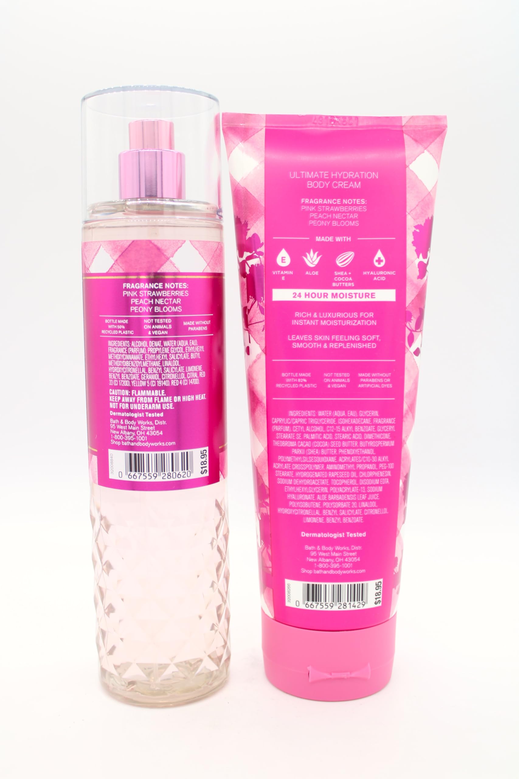 Gingham Gorgeous Bath & Body Set - Fine Fragrance Mist & Body Cream Duo | Fresh Floral Scent for Women, Gift Idea for Her | Perfect for Daily Use, Self-Care Routine & Special Occasions