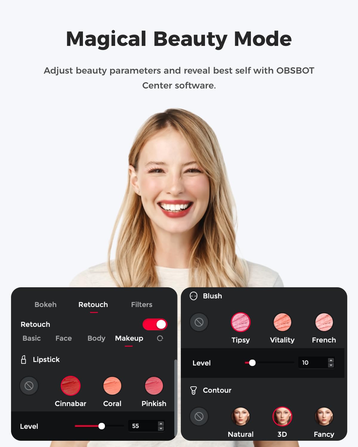 OBSBOT Meet 2-4K Webcam for PC with 1/2