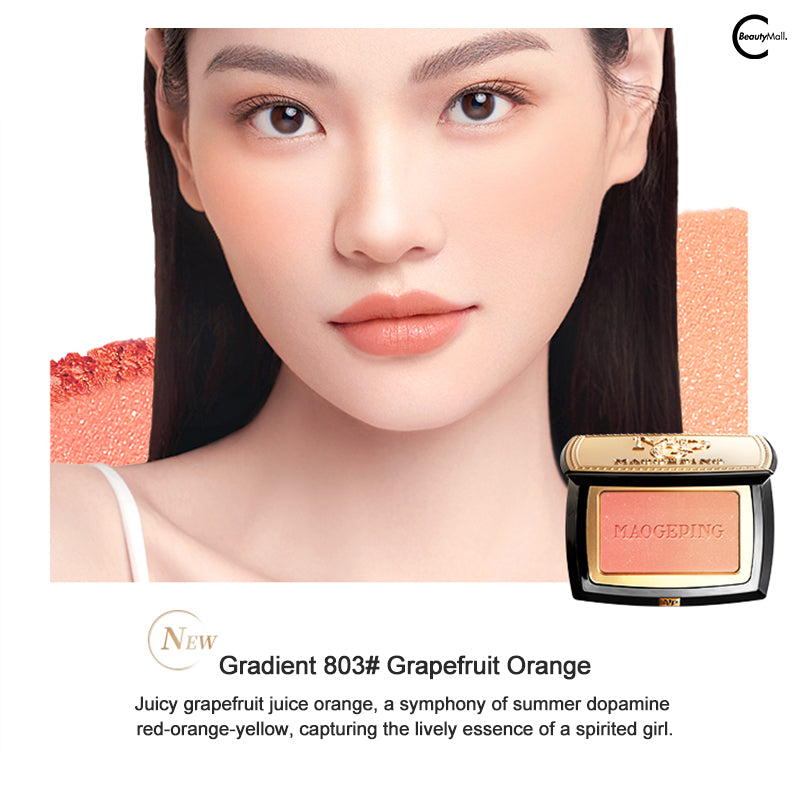 MAOGEPING Cloud Silk Gradient Blush - Natural Flush Powder Blush for Cheeks, Buildable & Long-Lasting - Perfect for Daily Makeup, Special Occasions & Photoshoots