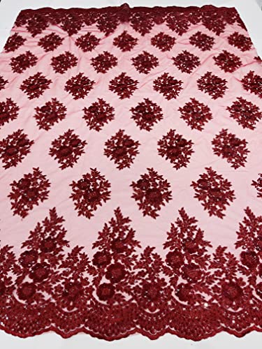 Solid Mesh Burgundy