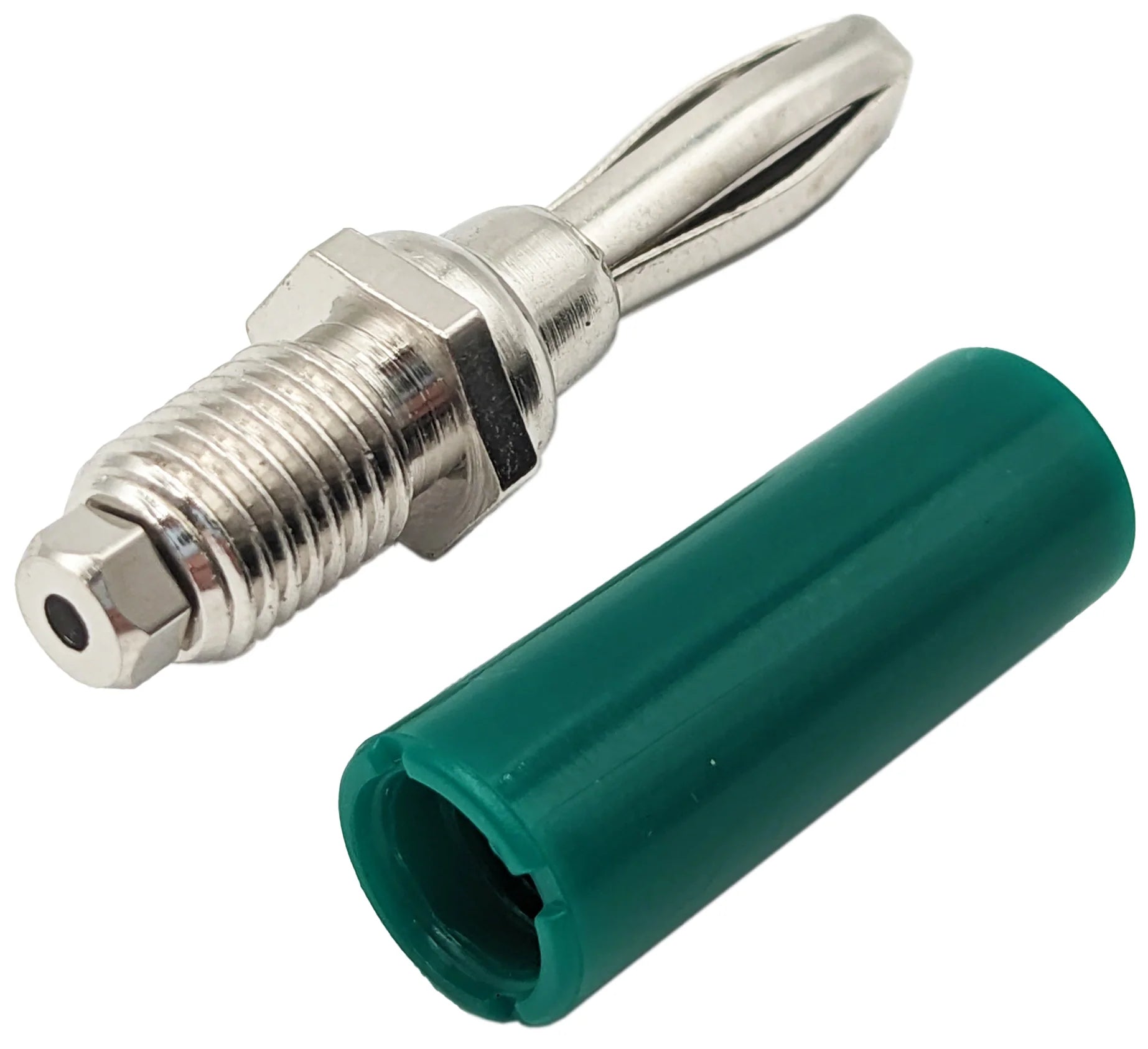 High-Quality Green Insulated Banana Plug 1.8 Inch - Secure Speaker & Audio Connectors for Home Theater, Studio Equipment & DIY Electronics Projects