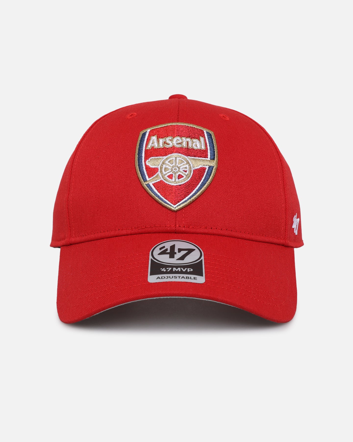 47 Brand Arsenal Red Raised MVP Snapback Hat - Adjustable Baseball Cap for Men & Women - Perfect for Sports Fans, Game Day & Streetwear Fashion