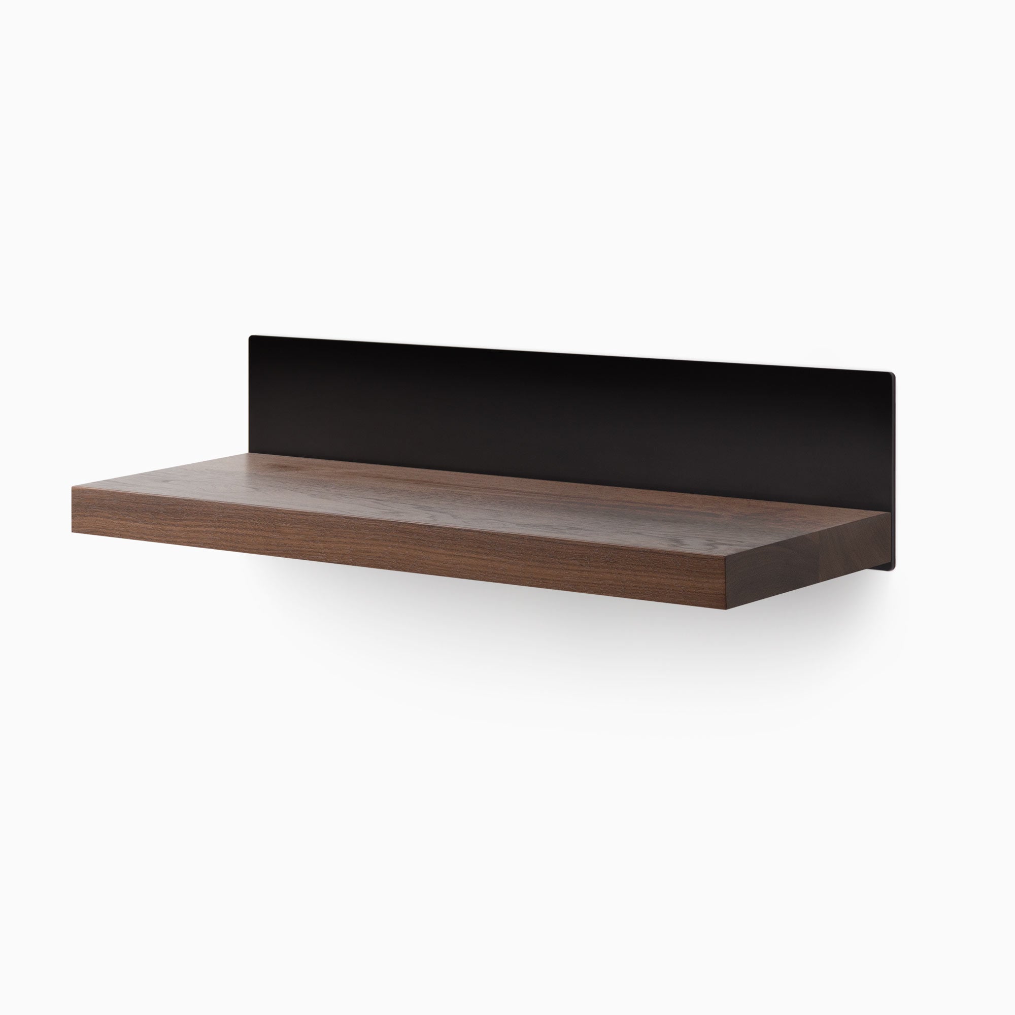 Premium Walnut Floating Shelf - Handcrafted Solid Wood Wall Shelf for Home Decor, Kitchen, Bathroom & Office - Easy to Install & Space-Saving Storage Solution