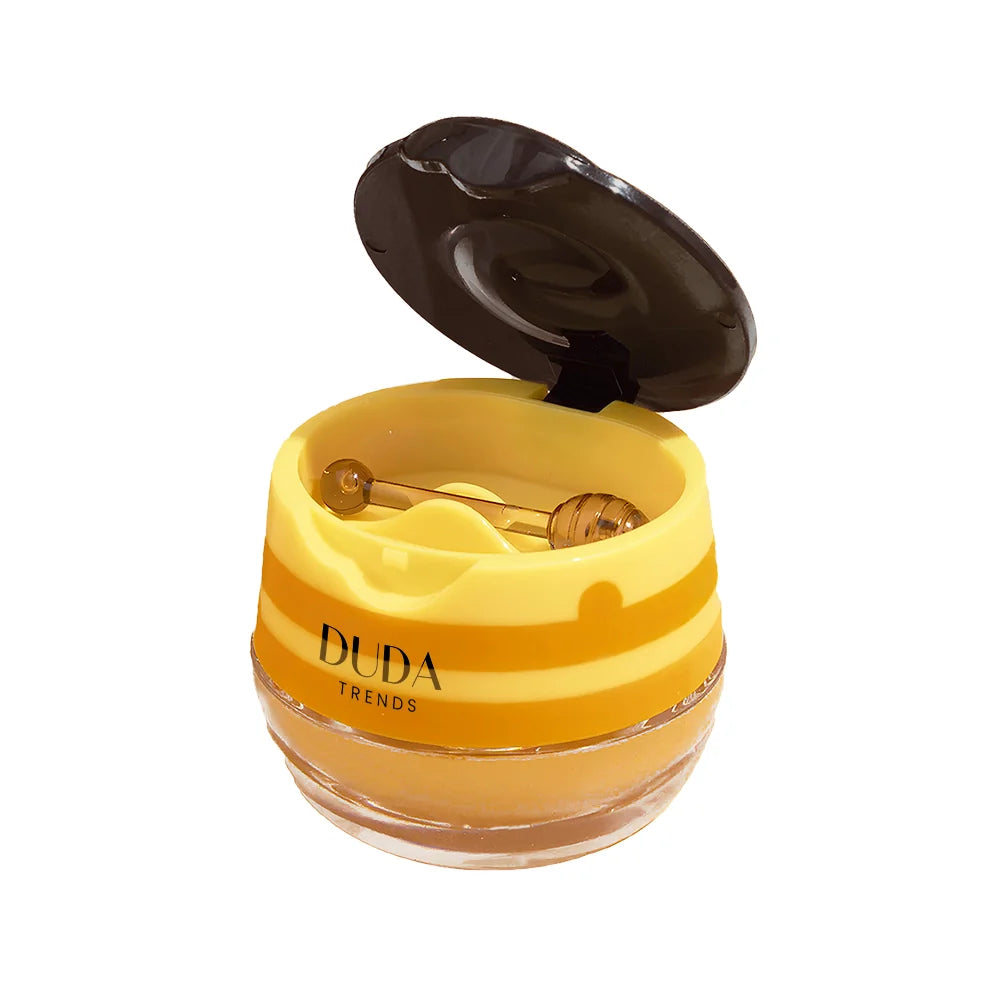 Organic Bee Balm Honey Pot - Natural Lip Balm & Skin Moisturizer for Dry Lips & Hands | Perfect for Travel, Outdoor Activities & Daily Hydration
