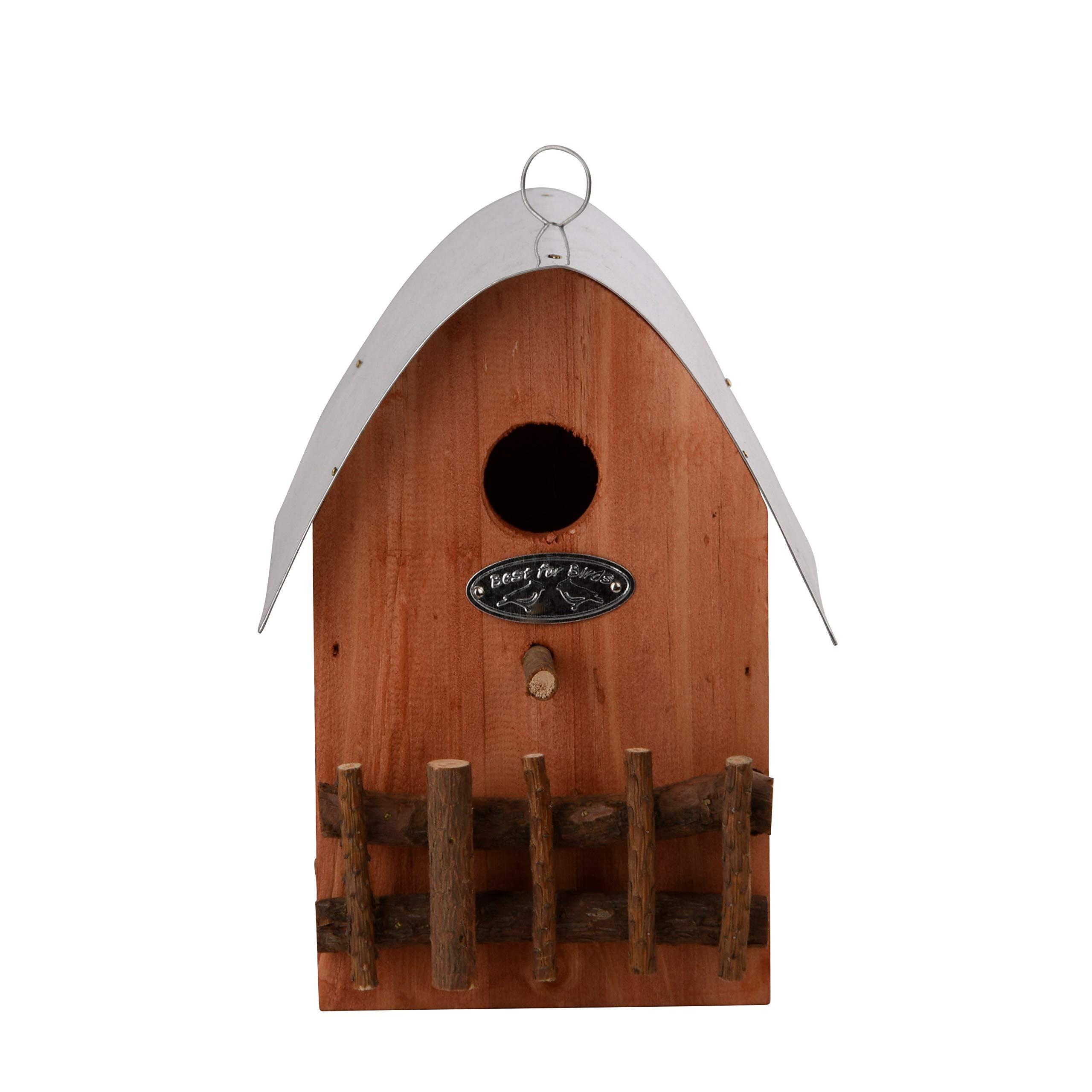Esschert Design NKH Nest Box House - Premium Wooden Bird House for Garden, Backyard & Outdoor Use - Attracts Wild Birds for Nesting & Shelter