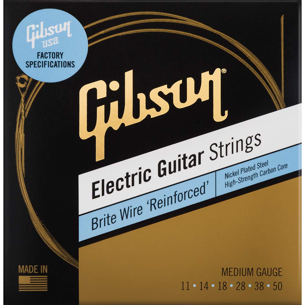 Brite Wire Reinforced Electric Guitar Strings - Medium Gauge for Rock, Blues & Metal | Durable & High-Performance for Live Gigs & Studio Recording