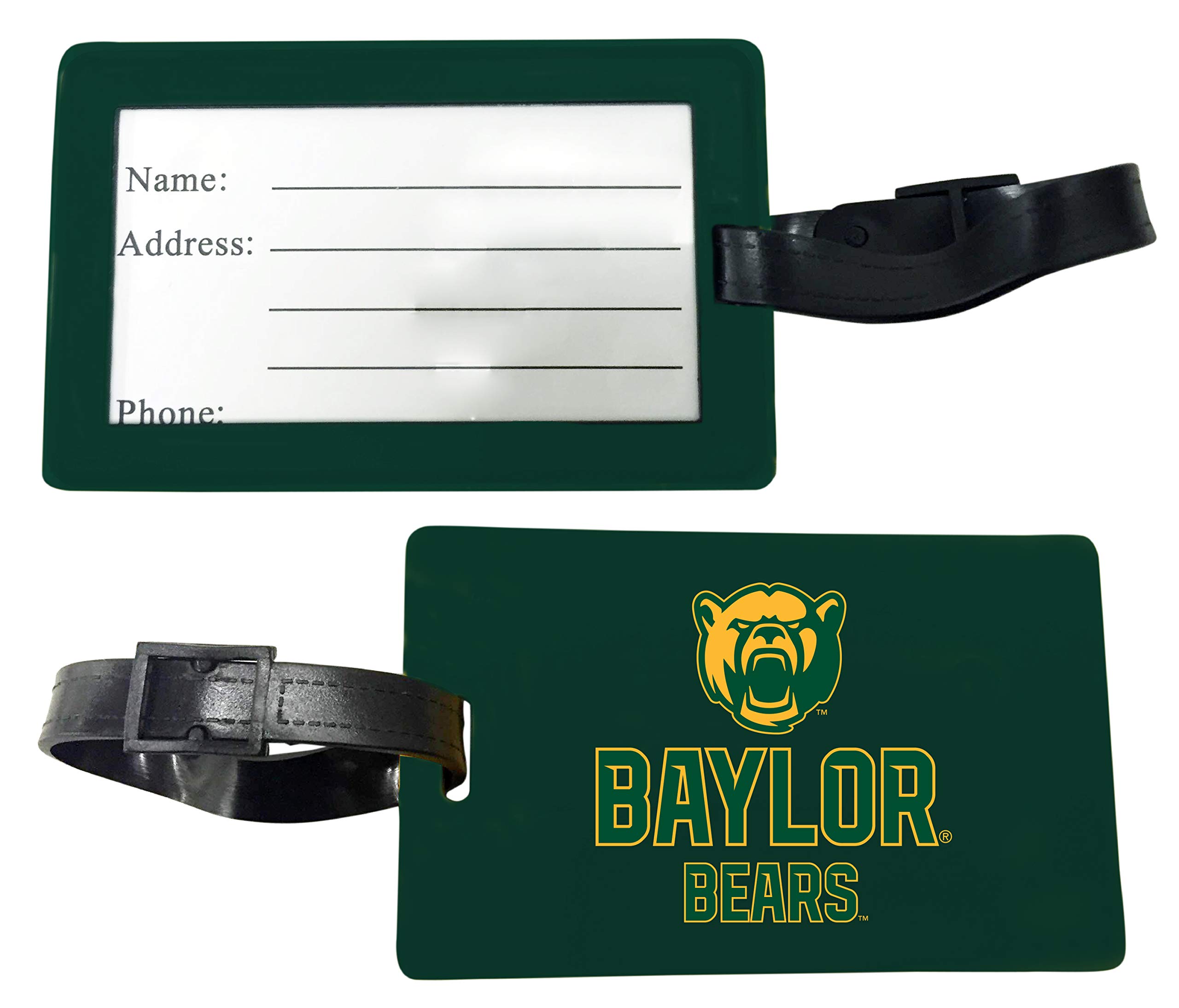 Official Baylor Bears Luggage Tag 2-Pack - NCAA Licensed College Team Travel Accessories for Suitcases, Backpacks & Carry-On Bags
