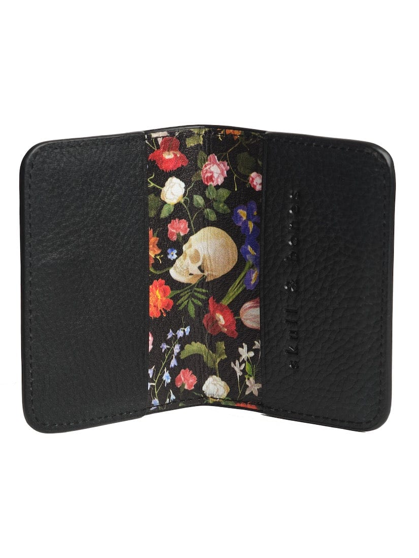 Premium Black Leather Card Holder - Slim RFID Blocking Wallet for Credit Cards & ID - Perfect for Travel, Business, and Everyday Use
