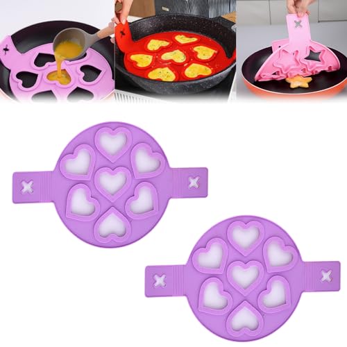 Purple heart shape(2Pcs)