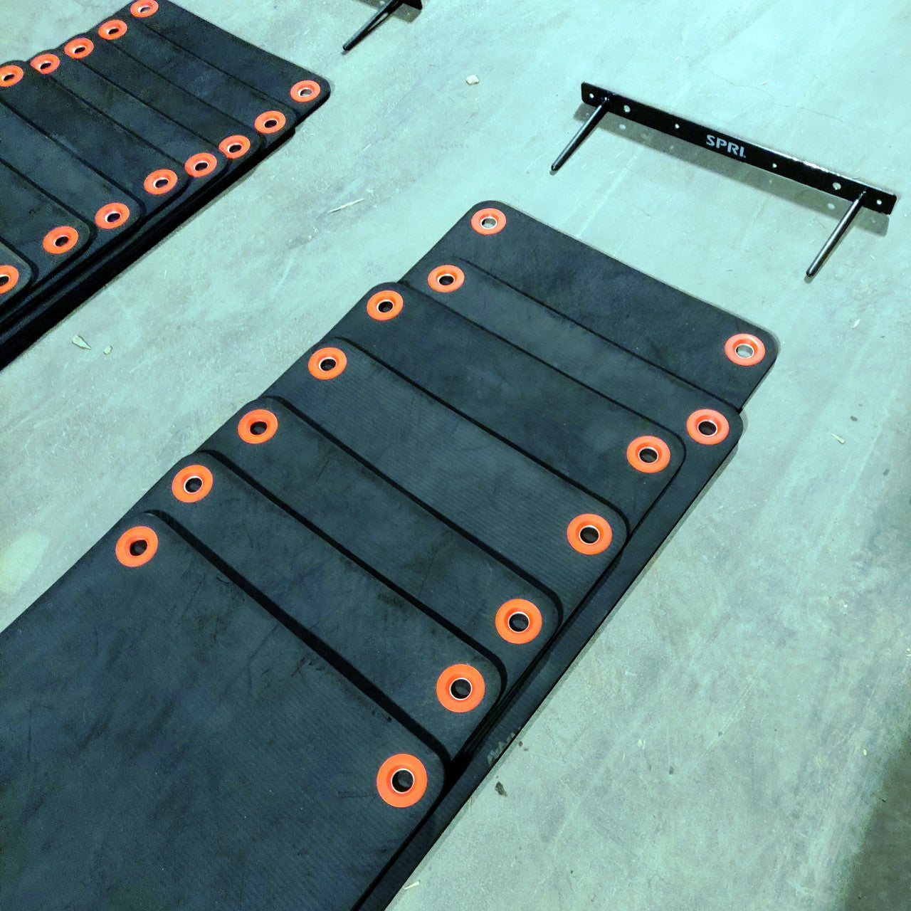 2 Sets Non-Slip Yoga Mats with Carrying Strap & Wall Mount Storage Bar - Perfect for Home Gym, Yoga Studio & Outdoor Workouts