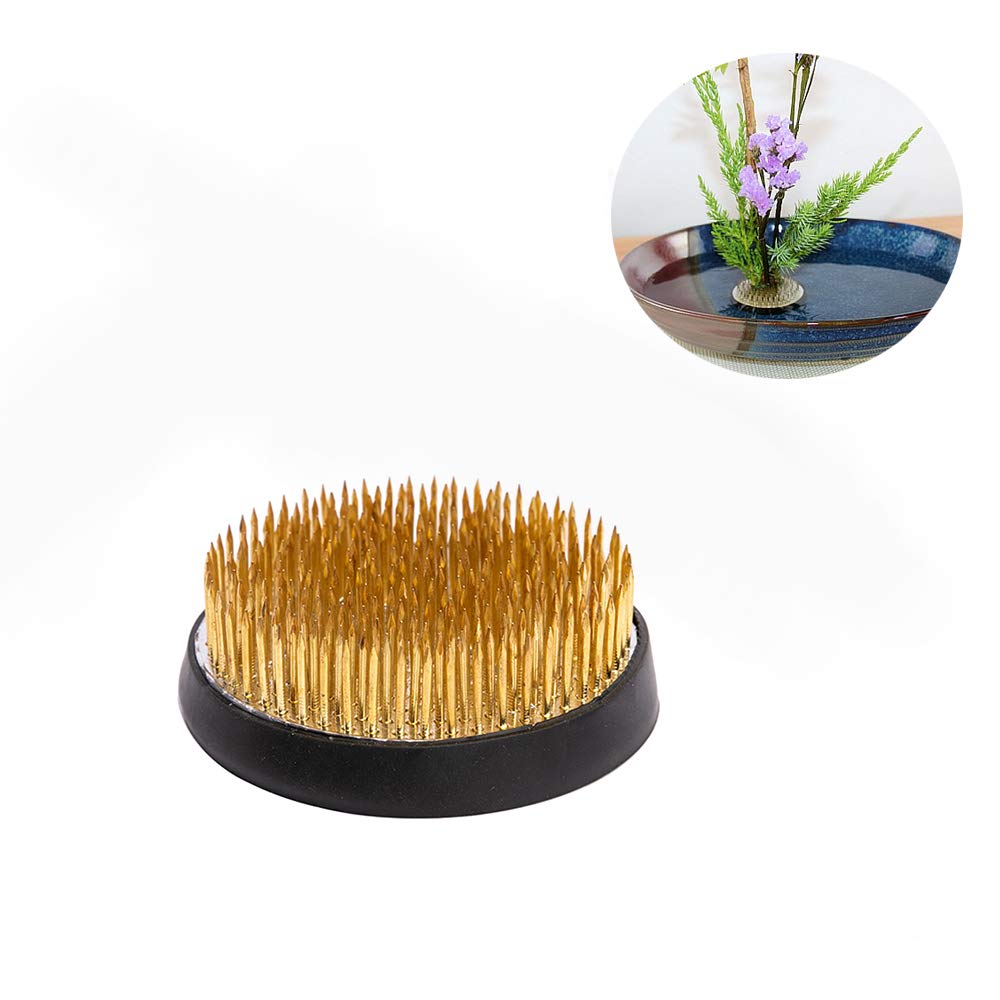 2.4 Inch Round Flower Frog Holder for Floral Arrangements - Perfect for Bouquets, Centerpieces, and DIY Wedding Decor