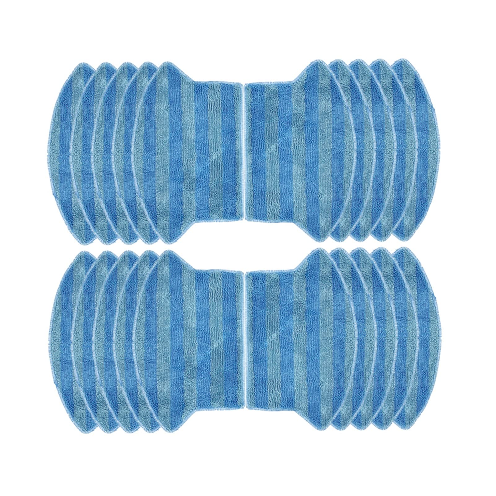 WSYBH Washable Mop Cloth Rags - 20pcs Replacement Mopping Pads Compatible with Midea i2 VCR03 Vacuum Cleaner | Microfiber Cleaning Accessories for Floors, Tiles & Hardwood Surfaces | Home & Office Use