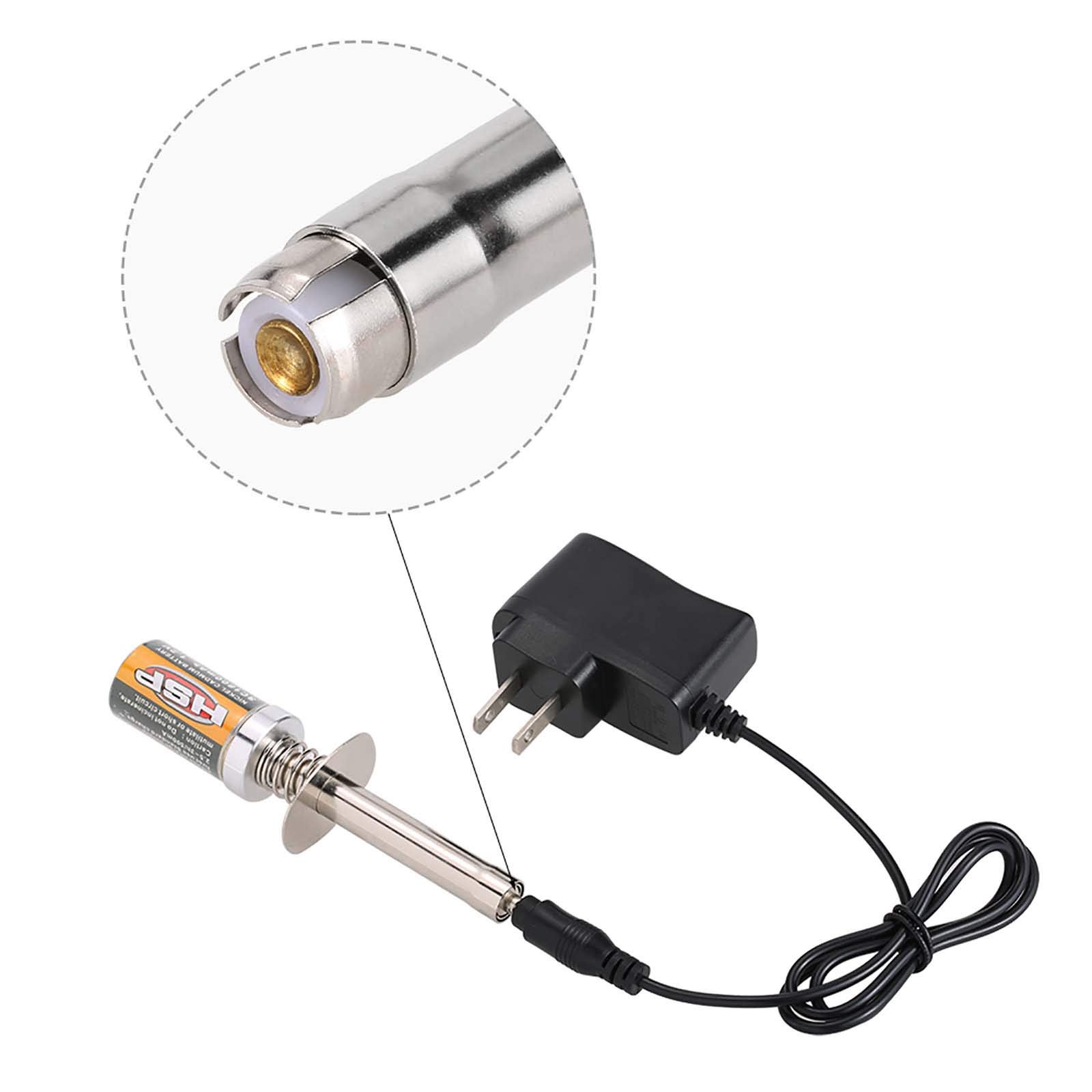 Nitro RC Starter Kit - Glow Plug Igniter & Fuel Bottle for Redcat HSP 1/8 1/10 Cars - Off-Road Racing & Hobby Use
