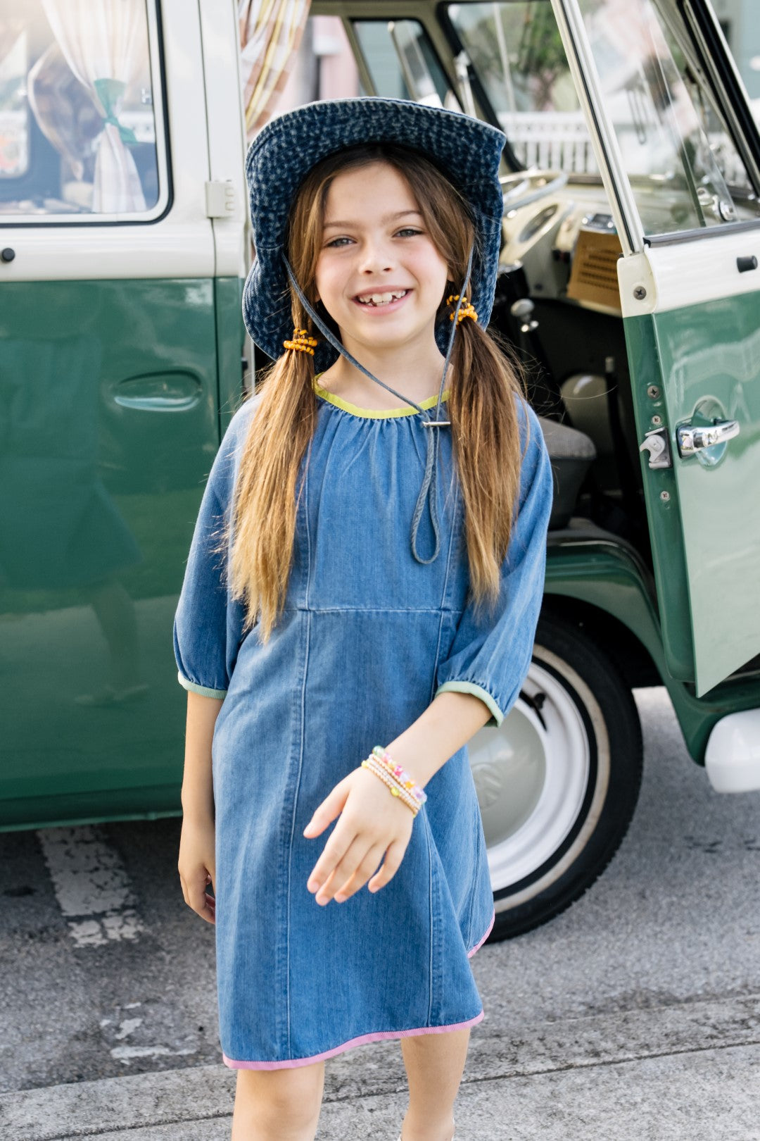 Froo Style Women's Stella Denim Dress - Casual & Chic Blue Jean Dress for Everyday Wear, Date Nights & Summer Outfits