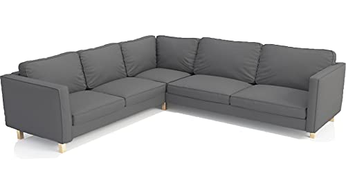 Dark Gray Polyester Sectional