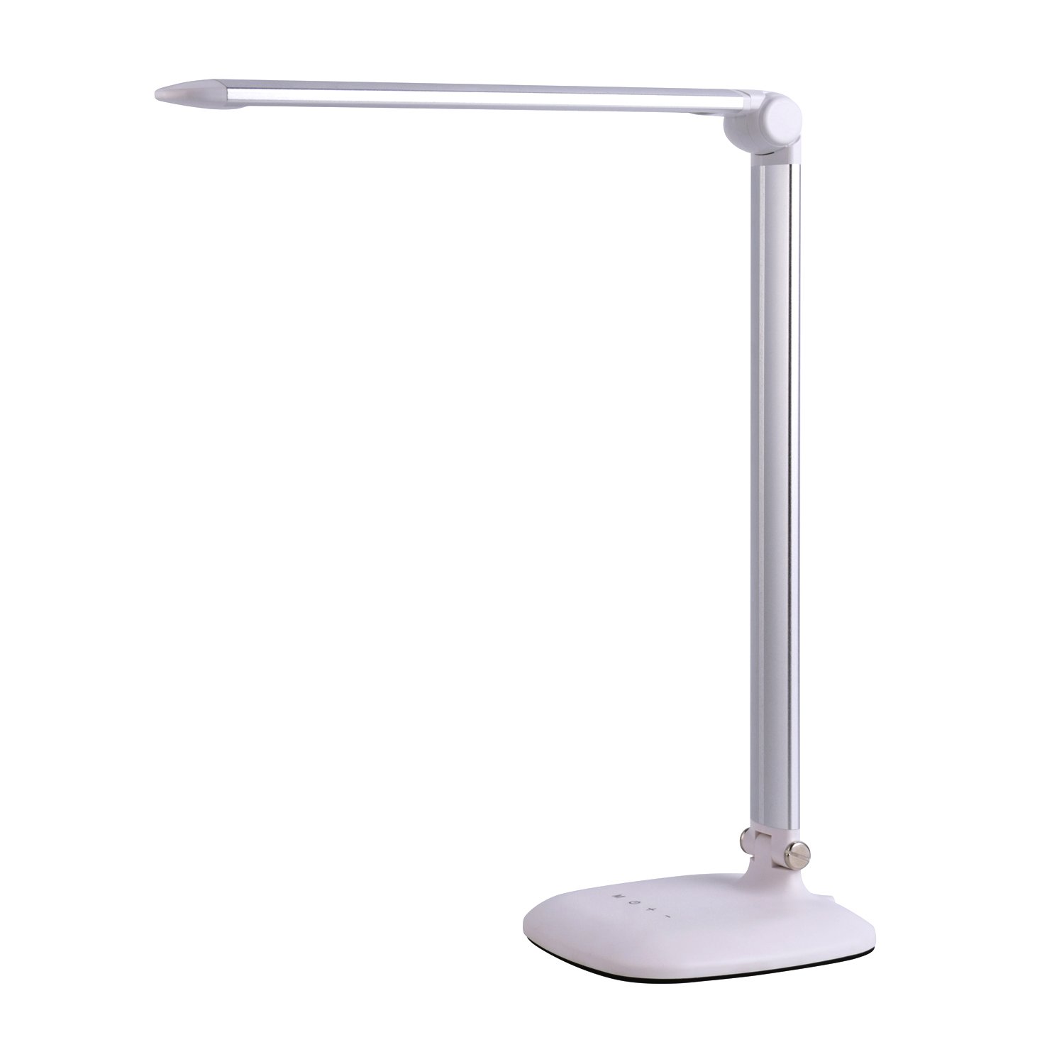 Adjustable Brightness LED Desk Lamp with USB Charging Port - 180° Foldable Eye-Caring Office Light, Touch Control Reading Lamp for Home, Study & Workstation