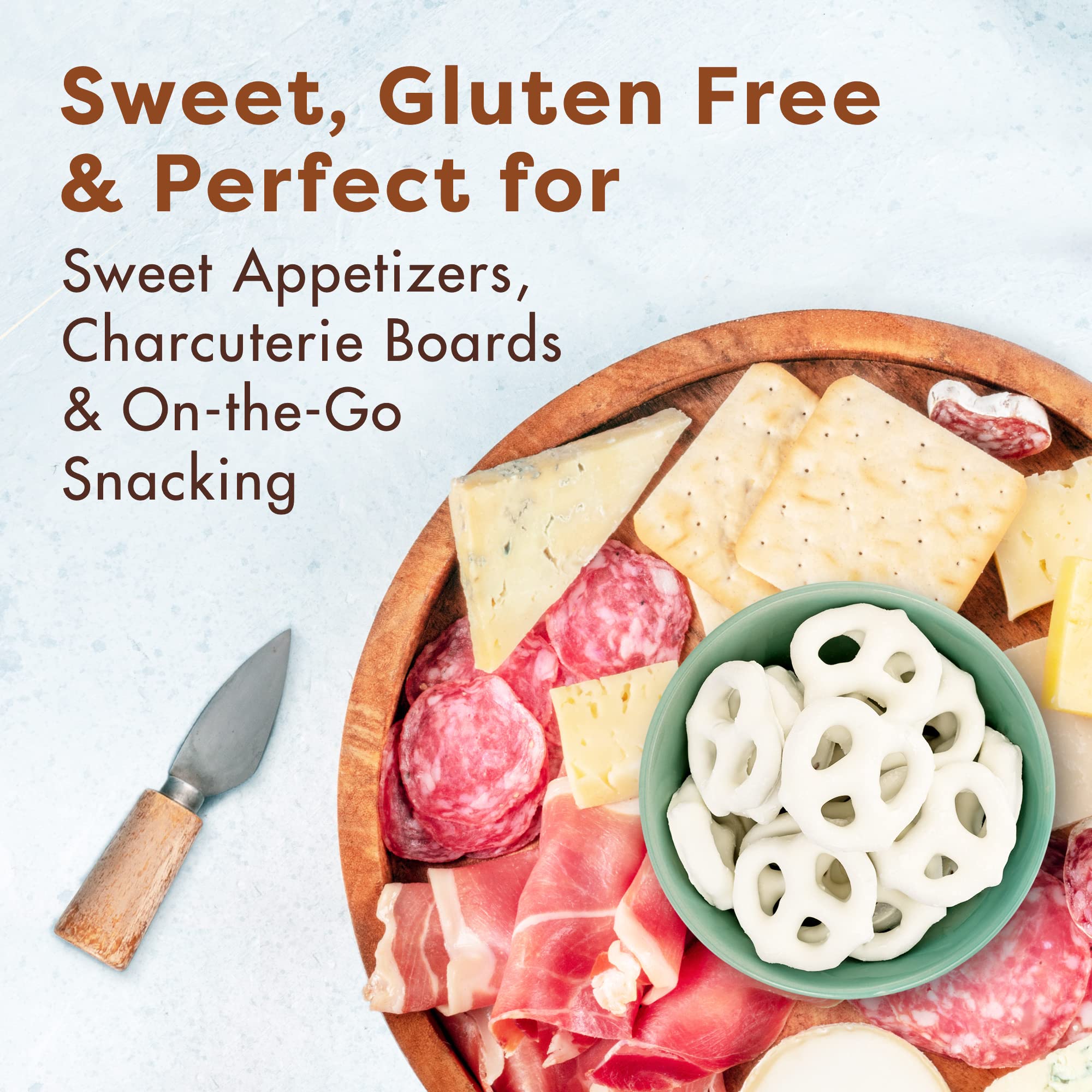 Glutino Gluten Free Yogurt Covered Pretzels Snacks - 5.5 oz Pack - Dairy Free, Vegan Friendly - Perfect for School Lunches, Movie Nights & Healthy Snacking