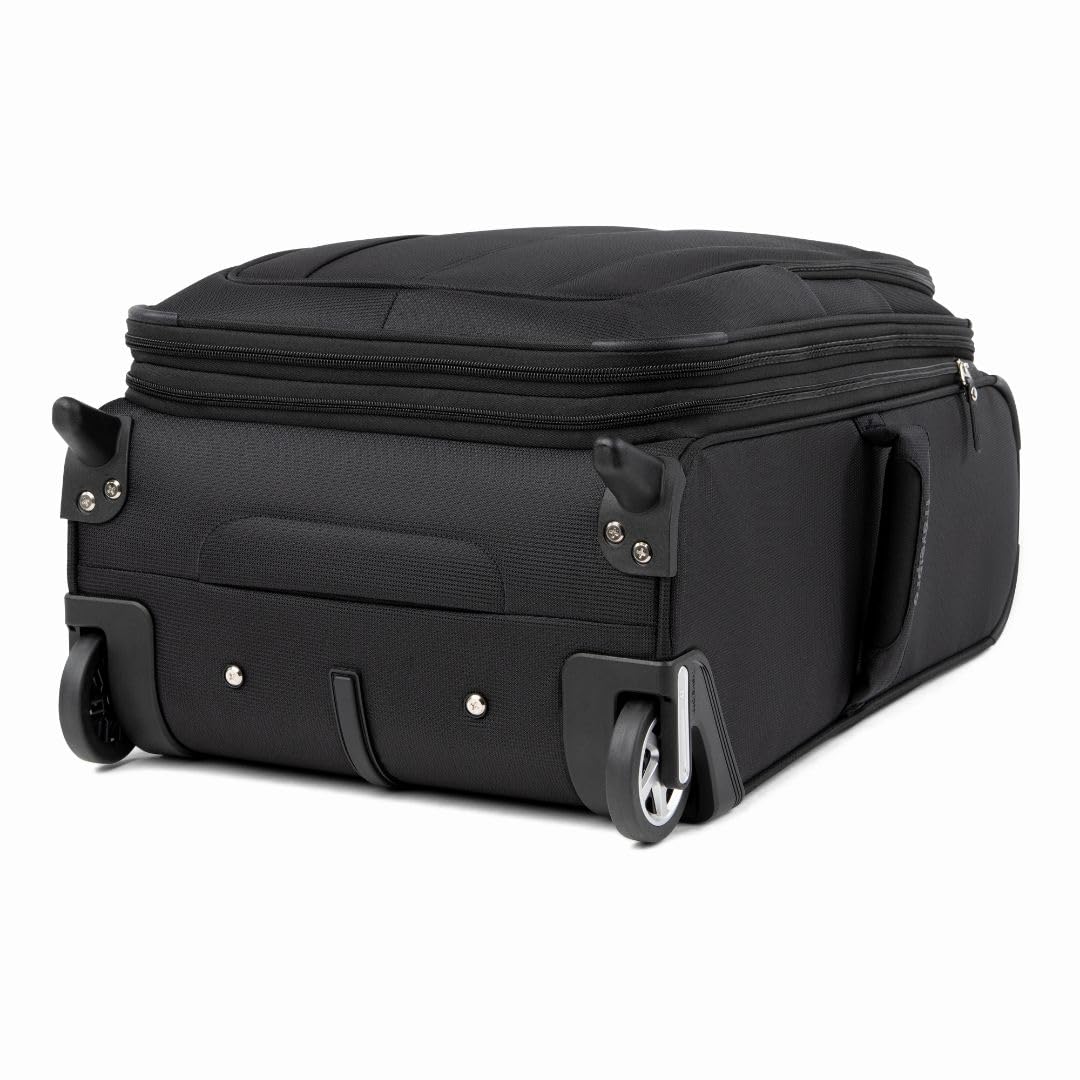 Travelpro Maxlite 5 Softside Expandable 22-Inch Carry-On Luggage - Lightweight 2-Wheel Upright Suitcase for Men & Women (Black) - Perfect for Business Trips, Weekend Getaways & Air Travel