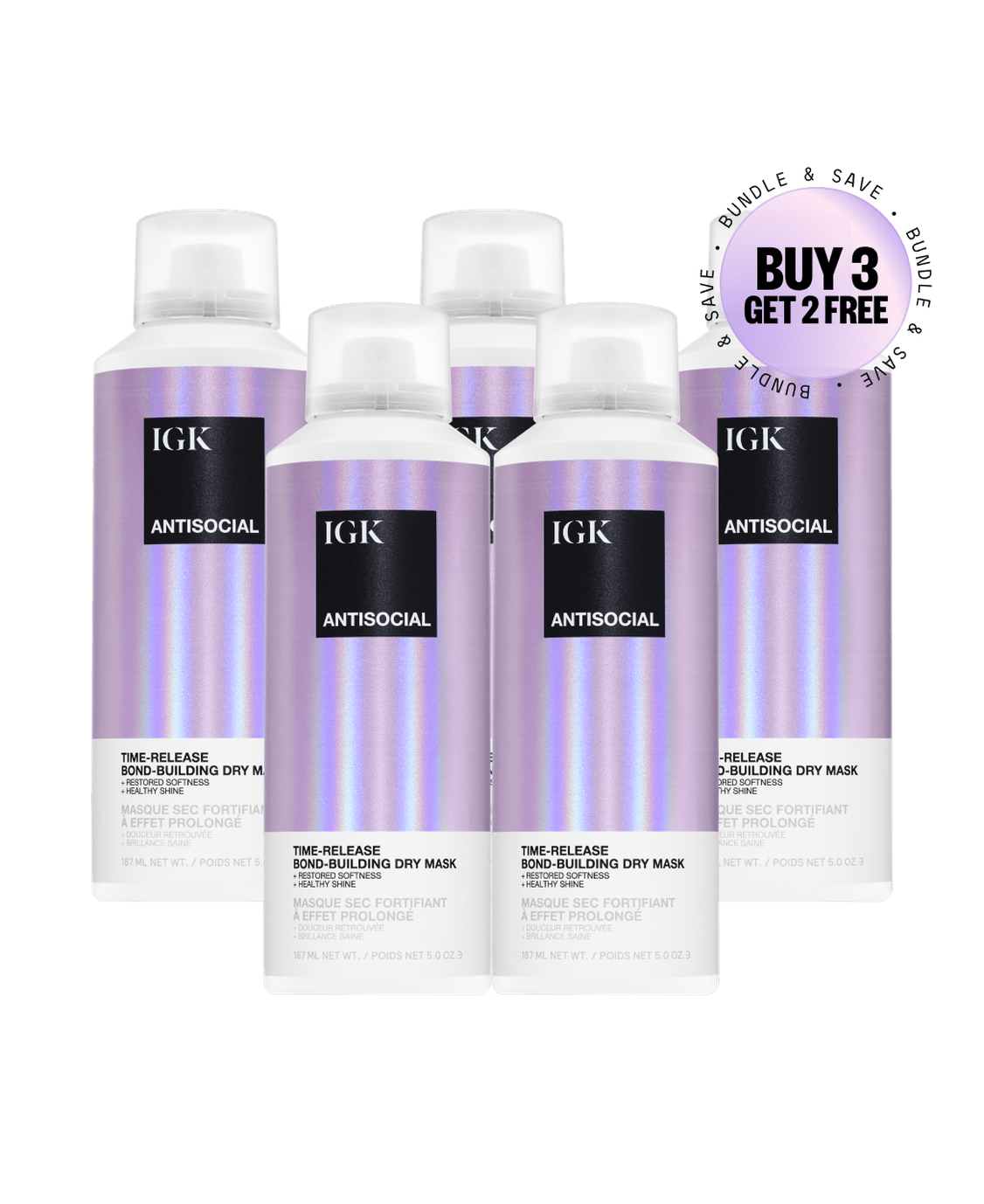 Antisocial Dry Hair Mask - Deep Conditioning Treatment for Damaged & Frizzy Hair - Perfect for Salon-Quality Hair Care at Home