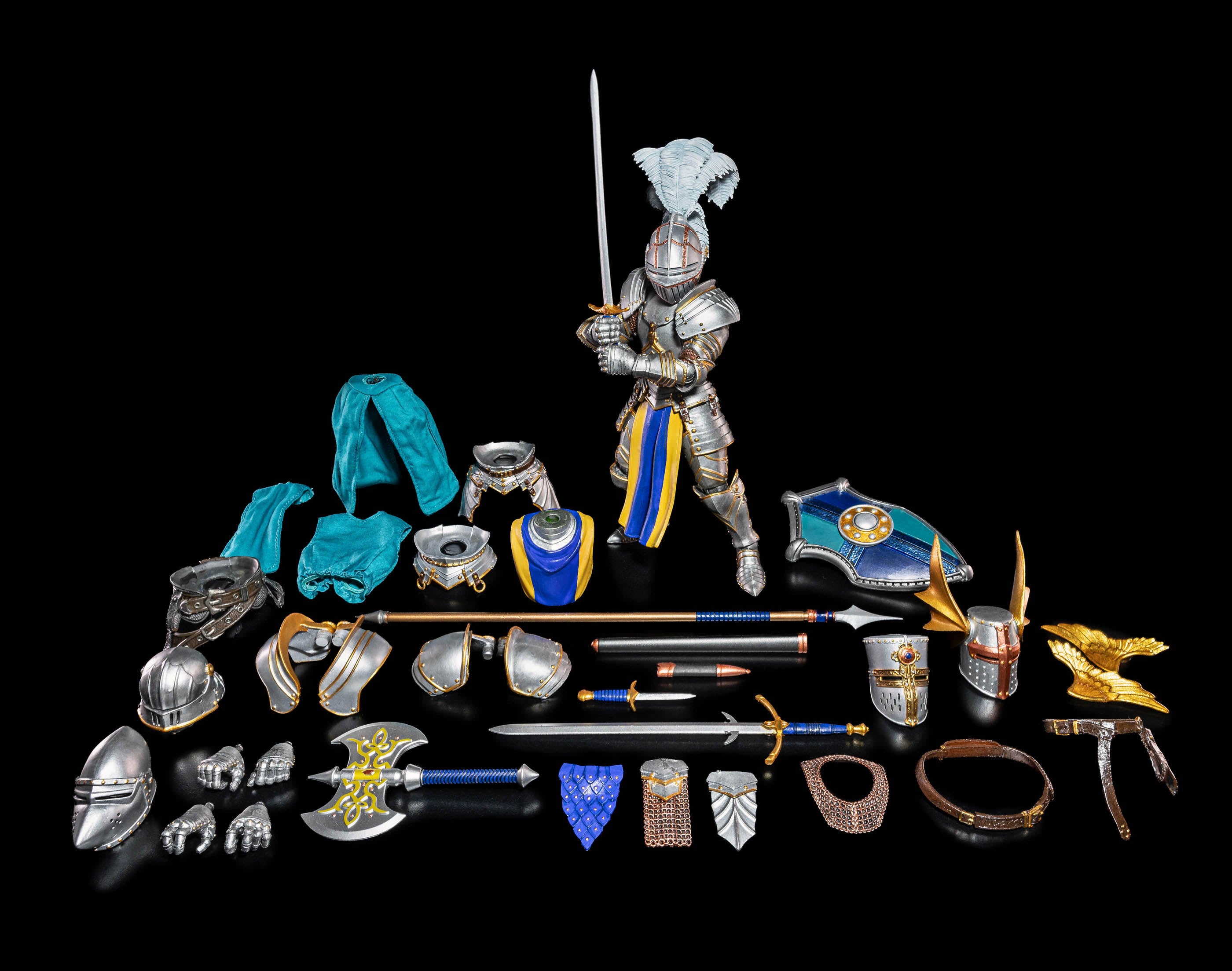 Mythic Legions: Ashes of Agbendor Blue Shield Action Figure - Preorder Now | Fantasy Collectible for Display & Role-Playing Games