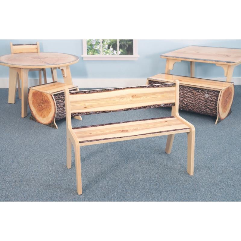 Handcrafted Live Edge Wood Bench - 14 Inch Height, Natural Finish - Perfect for Rustic Home Decor, Entryway Seating & Outdoor Garden Furniture