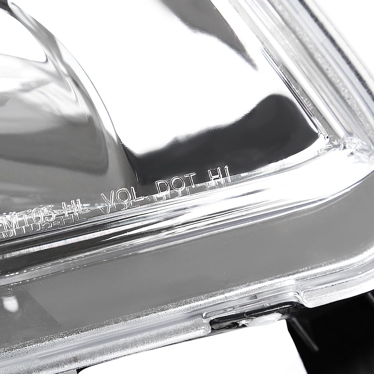 Spec-D Tuning Chrome Halo LED Projector Headlights + Chrome Bumper Lights for 2005-2009 Ford Mustang - Left & Right Pair Headlamp Assembly | Upgrade for Night Driving & Car Customization