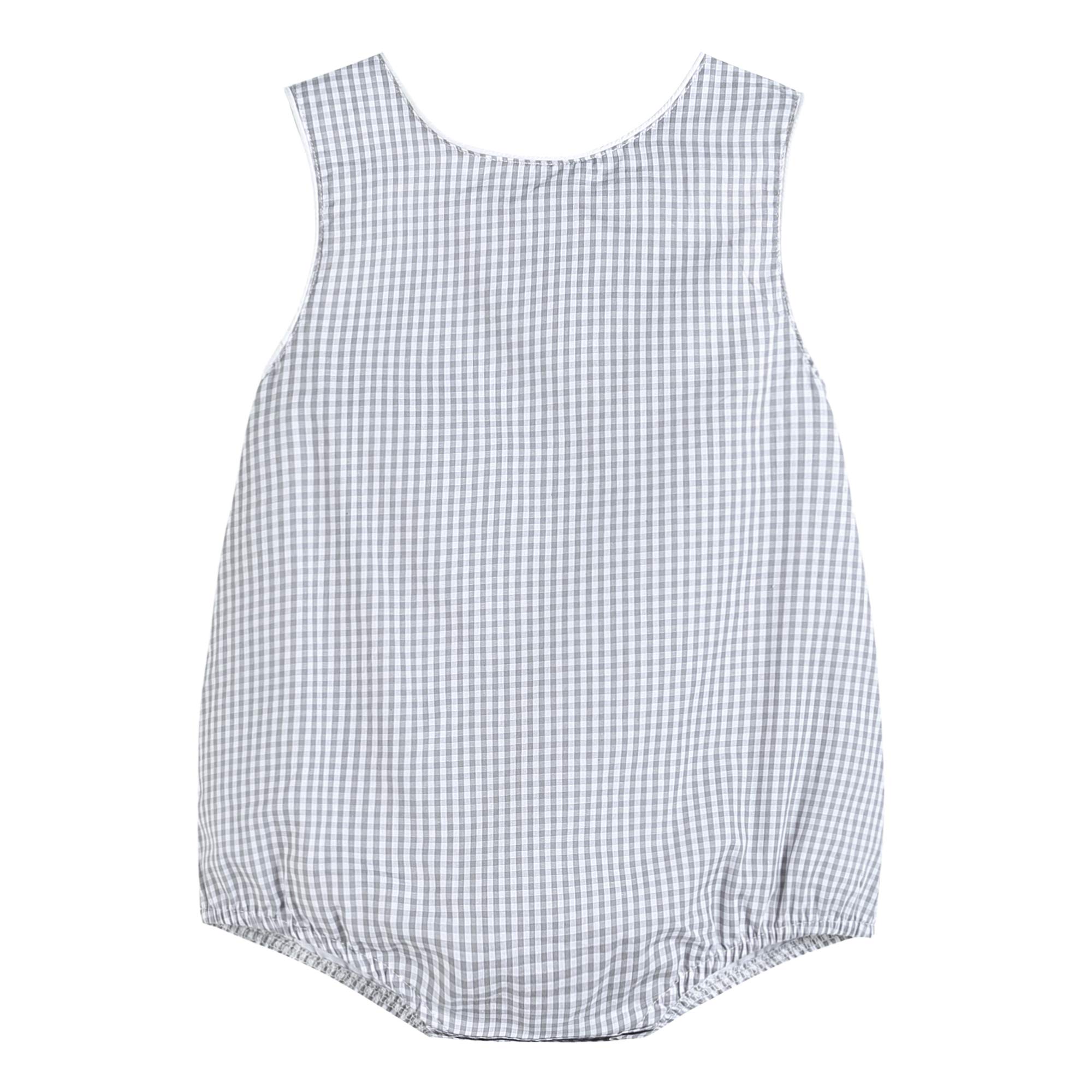 Lil Cactus Baby & Toddler Boys Girls Seersucker Gingham Bubble Romper - Soft Cotton One-Piece Outfit for Newborn Infant Summer Playdate Beach Party