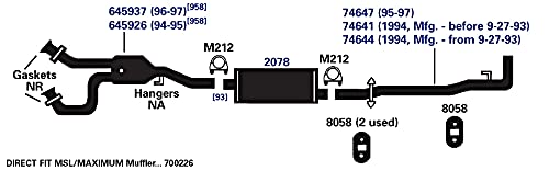 AP Exhaust Muffler 700226 - Durable Car Exhaust System for Smooth Rides