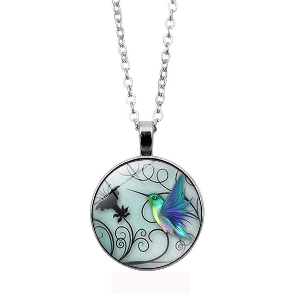 Blue Hummingbird Pendant Necklace for Women - Elegant Bird Charm Jewelry Gift for Her - Perfect for Casual Wear, Date Nights & Special Occasions