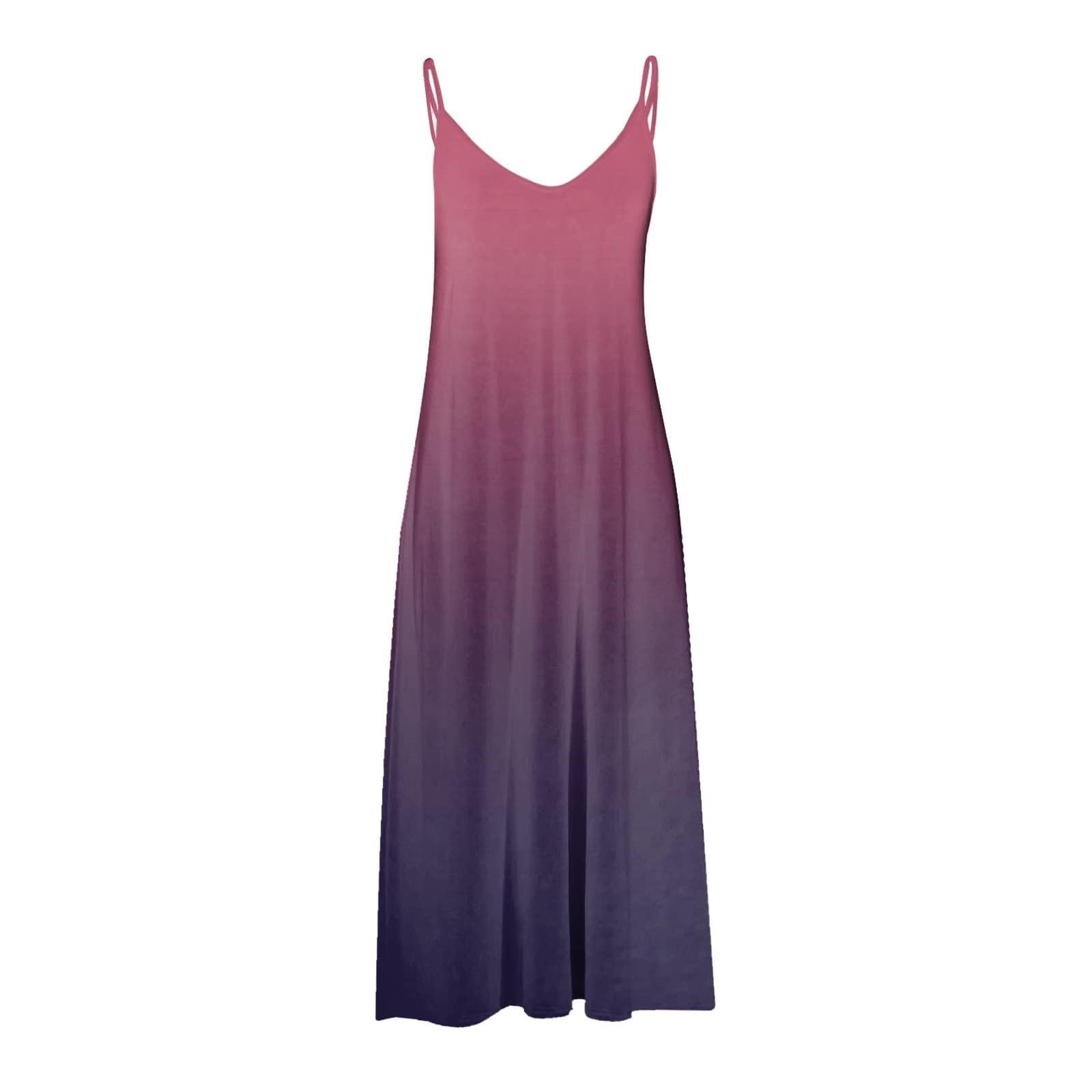 Women's Floral Boho Maxi Dress - Sleeveless Loose V-Neck Summer Sundress for Vacation & Beach | Casual Wear for Outings, Parties & Travel 2025