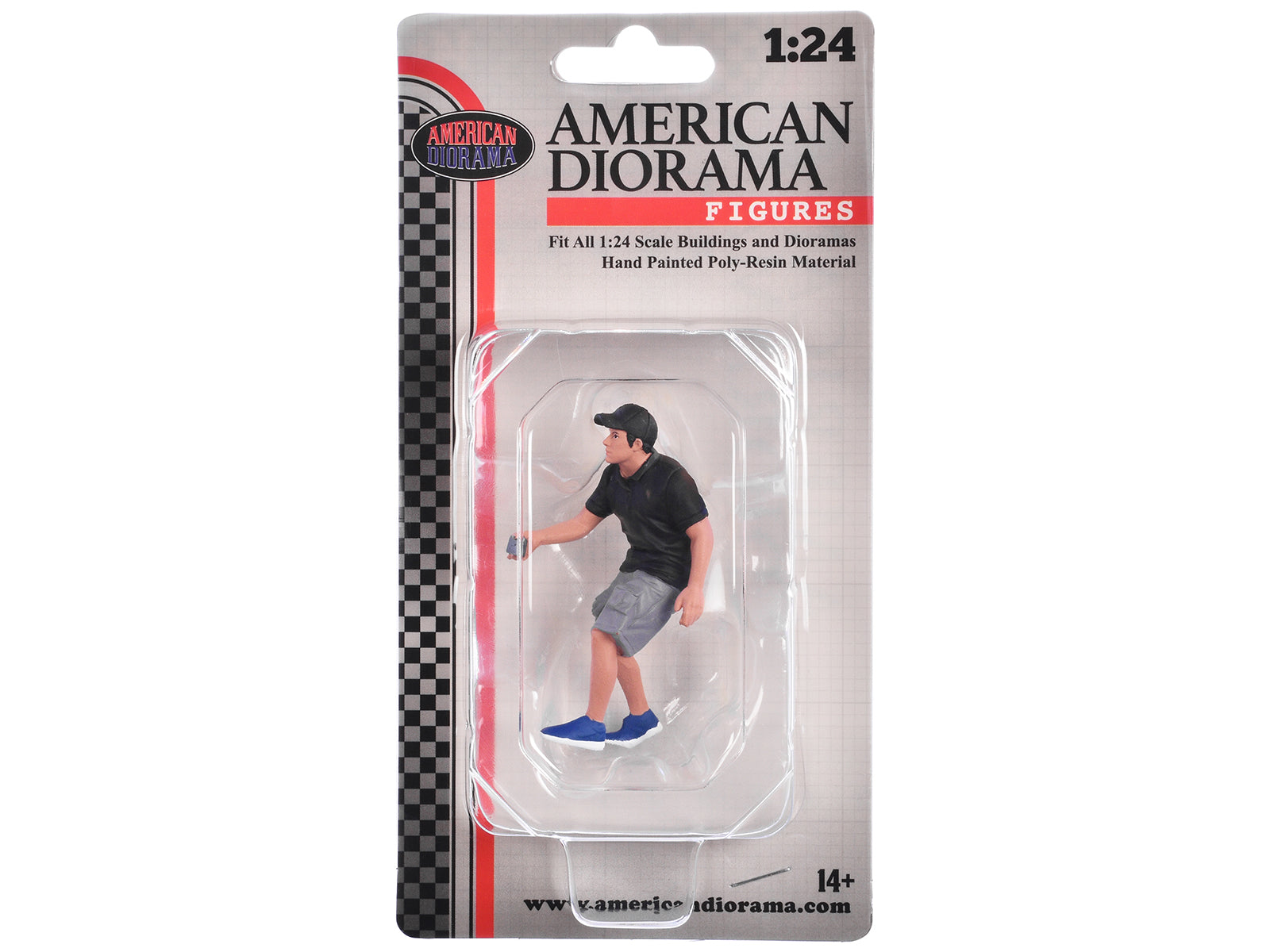 American Diorama Figure24 Series 2 Figure 4 - 1/24 Scale Model Car Accessories for Realistic Diorama Displays & RC Car Scenes