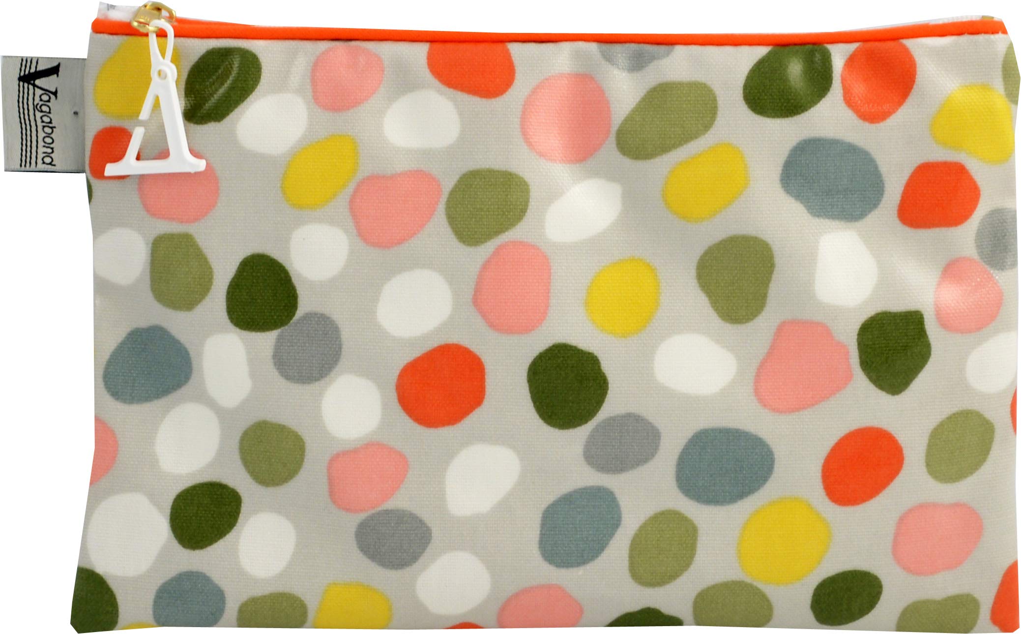 Large Cosmetic Bag for Women - Waterproof Makeup Organizer with Multi Dot Design (25cm) - Perfect for Travel, Gym & Daily Essentials Storage