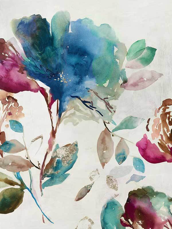 Blossoming I Canvas Art Print - Floral Wall Decor for Living Room, Bedroom & Office - Handmade Modern Abstract Painting - Perfect Gift for Home & Wedding