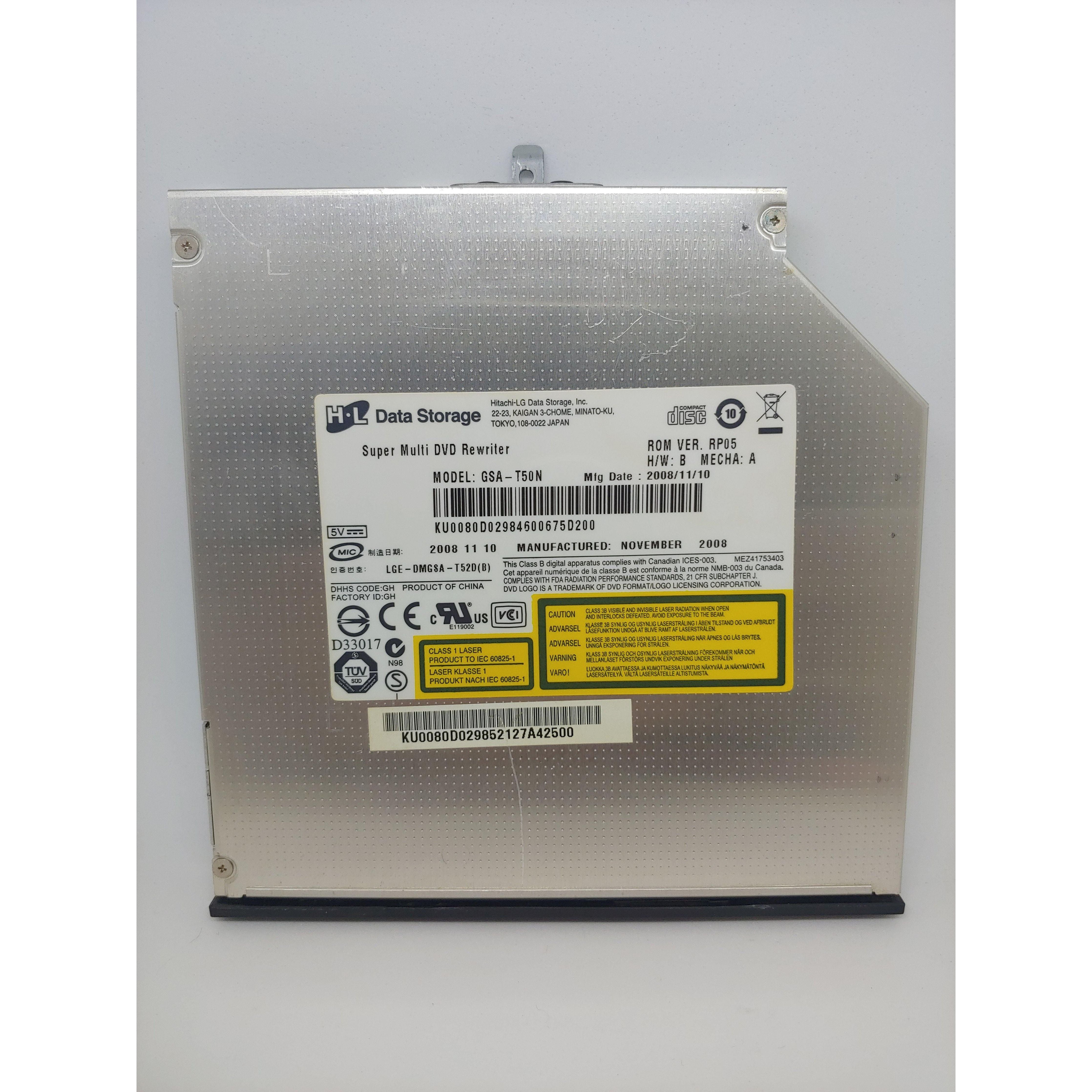 Original Hitachi LG DVD±RW DL Optical Drive - Pulled from Working Laptop GSA T20N - Perfect for PC Upgrades, Data Recovery & Media Playback