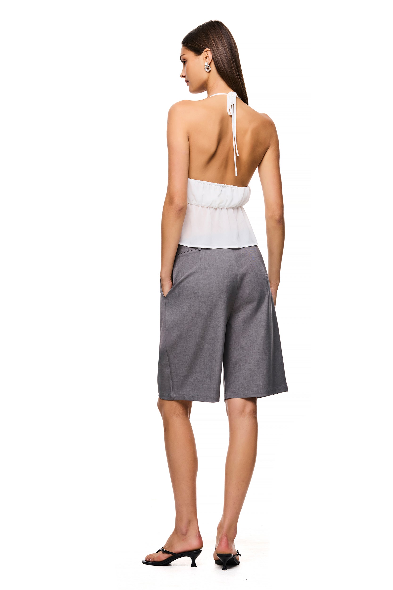 The Odette White Top - Women's Elegant Blouse for Casual & Office Wear | Perfect for Everyday Outfits & Professional Looks