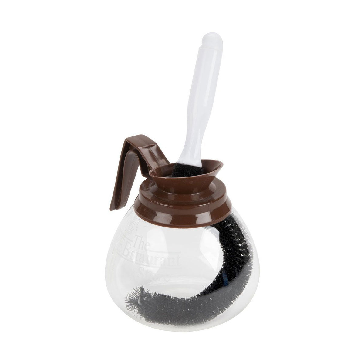 Curved Coffee Pot and Decanter Brush - 11 Inch Long Handle Cleaning Tool for Glass Carafes, Tea Kettles, and Narrow Bottles - Perfect for Home, Kitchen, and Bar Use