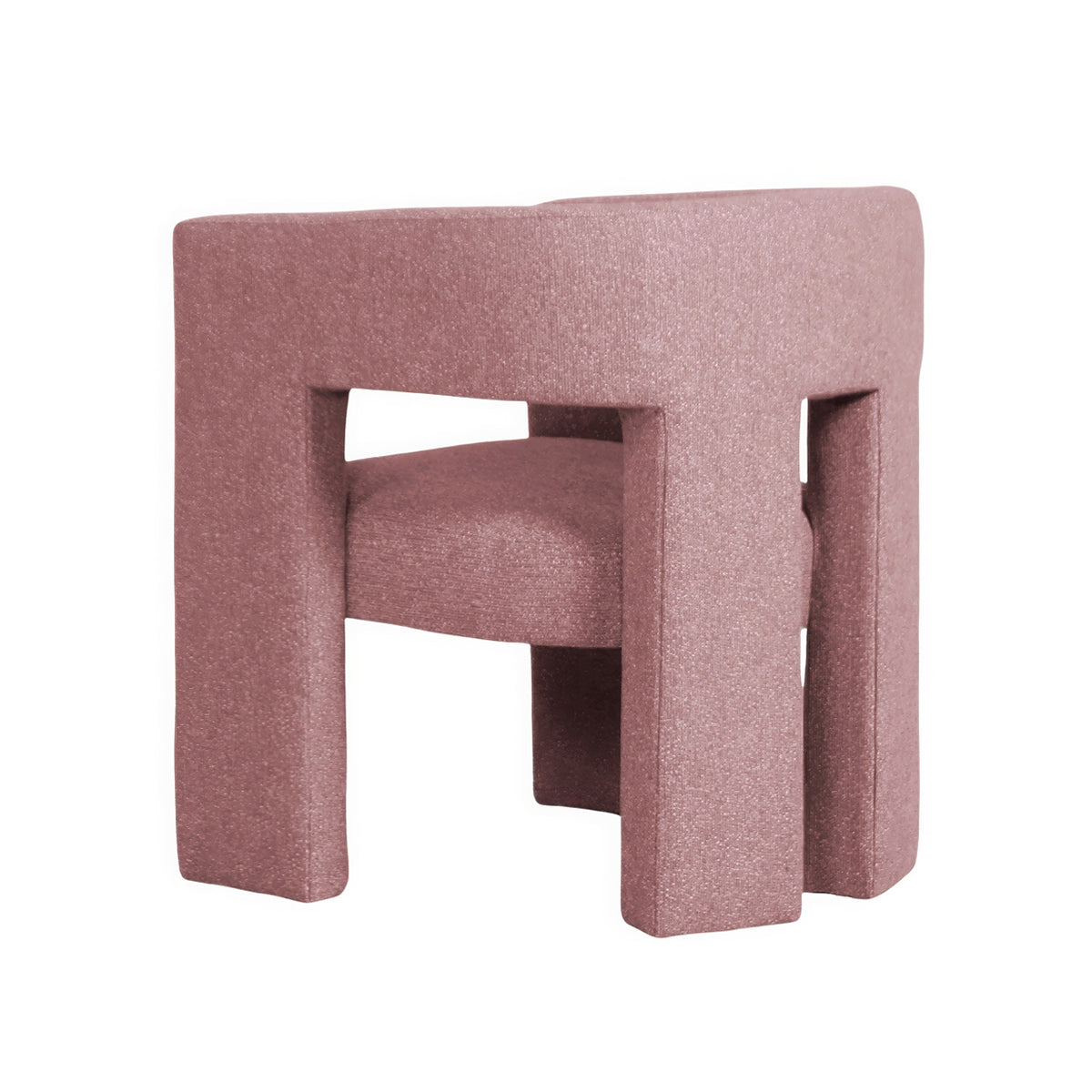 Urban Road Bella Armchair - Modern Accent Chair for Living Room, Bedroom & Office - Stylish Upholstered Armchair with Wooden Legs - Perfect for Reading, Relaxing & Home Decor