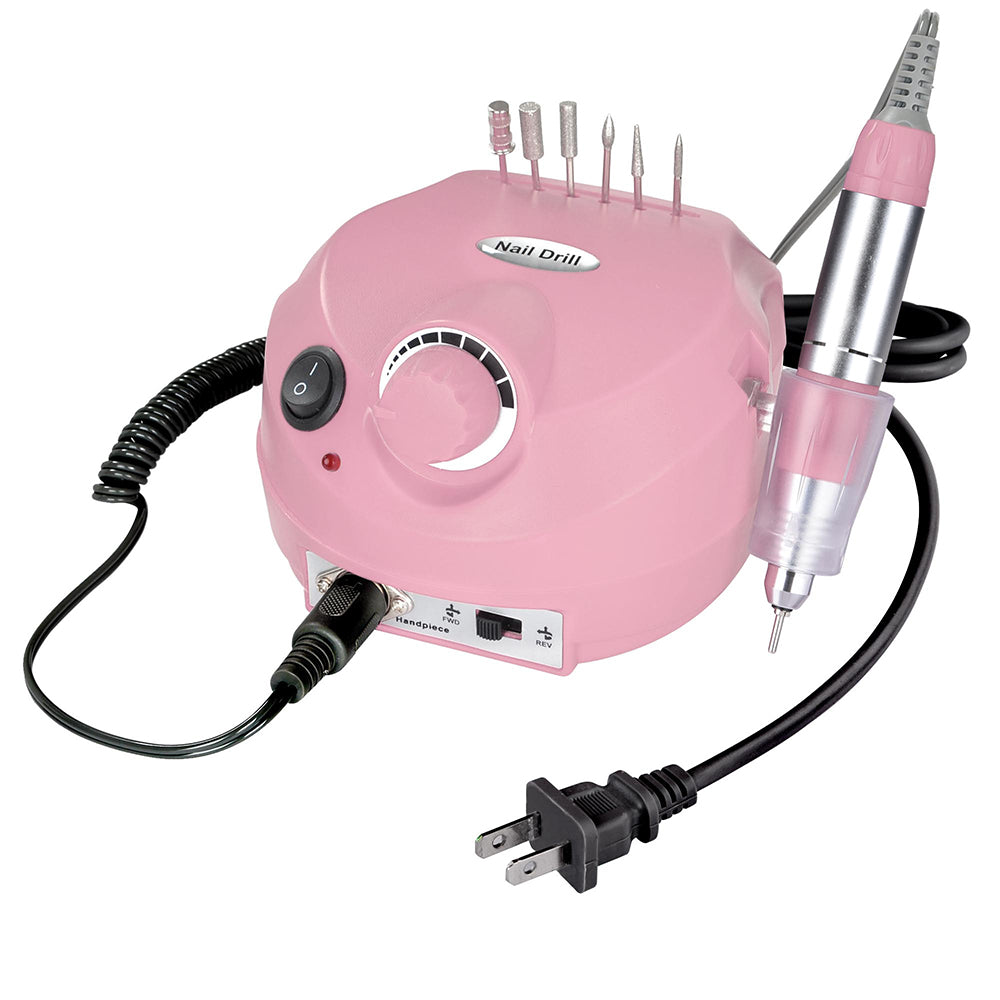 Professional Electric Nail Drill Kit for Acrylic & Gel Manicures - Cordless Nail File with Pedal Control for Salon & Home Use - Perfect for Nail Art, Extensions & Pedicures