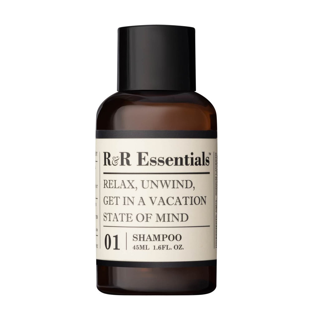 R&R Essentials Hydrating Shampoo - 45ml Travel Size for Soft, Shiny Hair | Perfect for Gym, Travel & On-the-Go Use