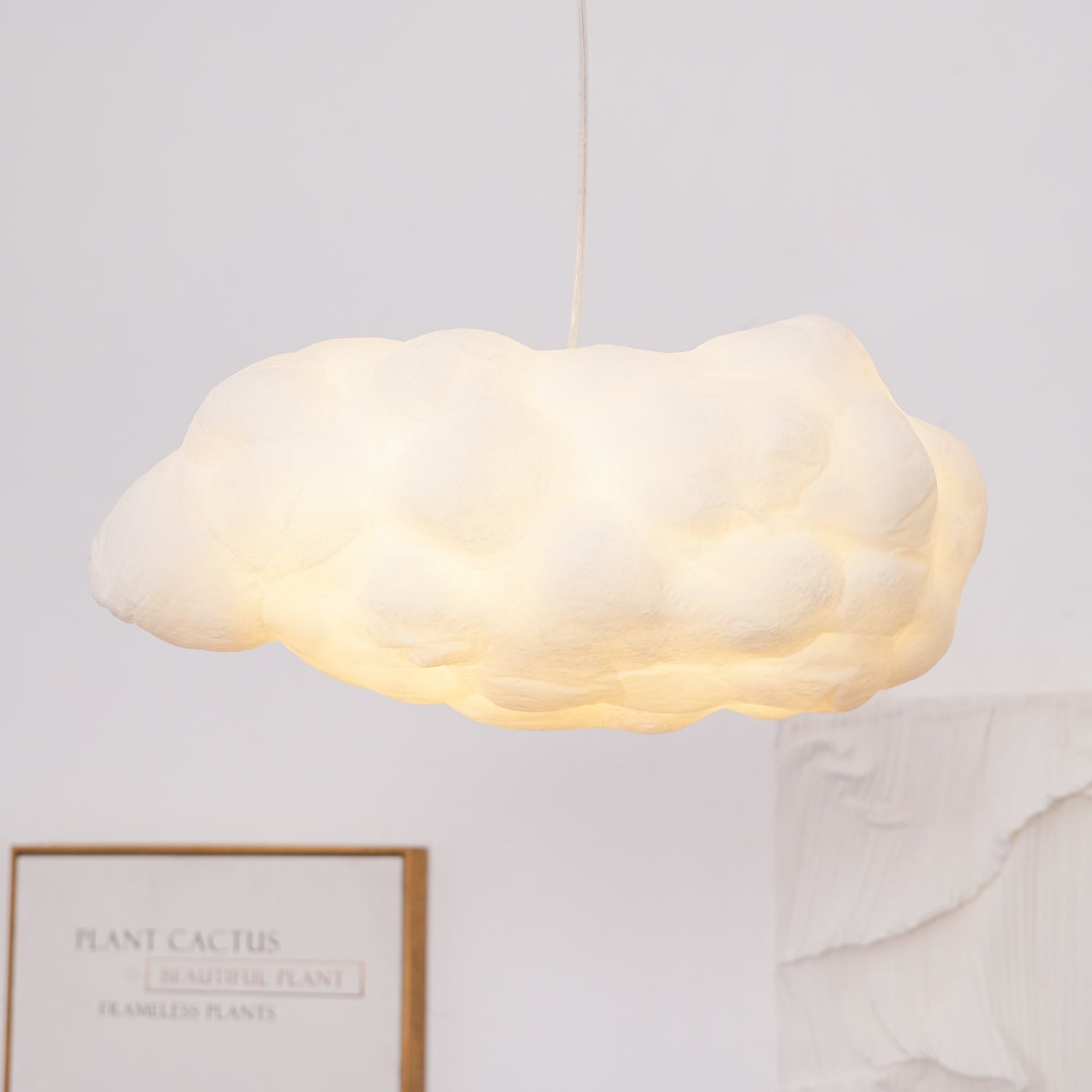 Modern Cloudy Glass Pendant Light - Elegant Hanging Ceiling Lamp for Kitchen, Dining Room & Bedroom - Perfect for Home Decor & Interior Lighting