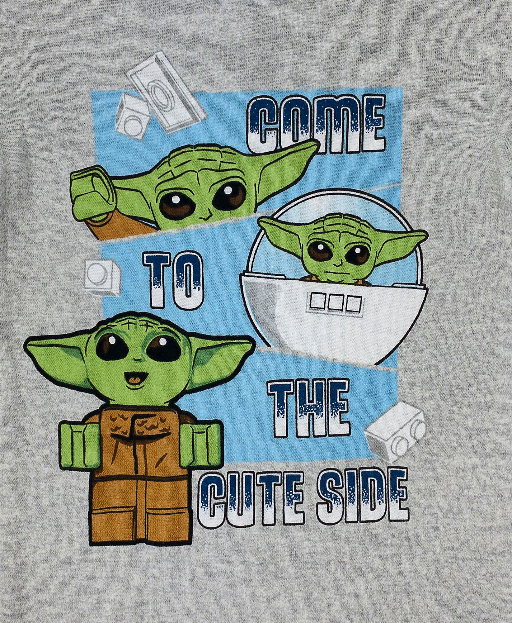 LEGO Star Wars The Child (Baby Yoda) Cotton Pajama Set for Toddler Boys - 4T Blue | Cute & Comfortable Sleepwear for Kids Bedtime & Playtime