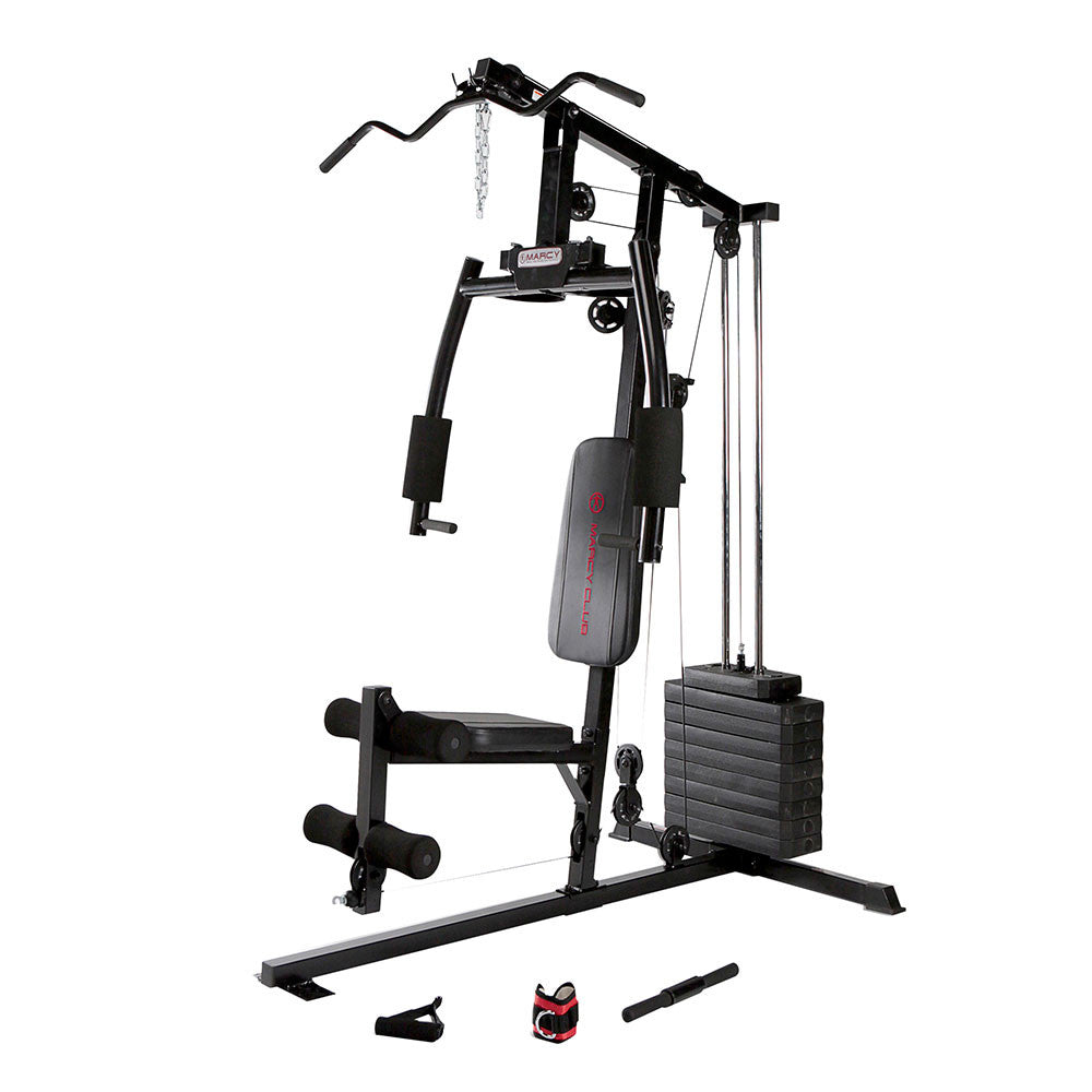 Marcy Club Home Gym MKM 1101 - Full Body Workout Equipment for Strength Training | Perfect for Home Gym, Small Spaces & Fitness Enthusiasts