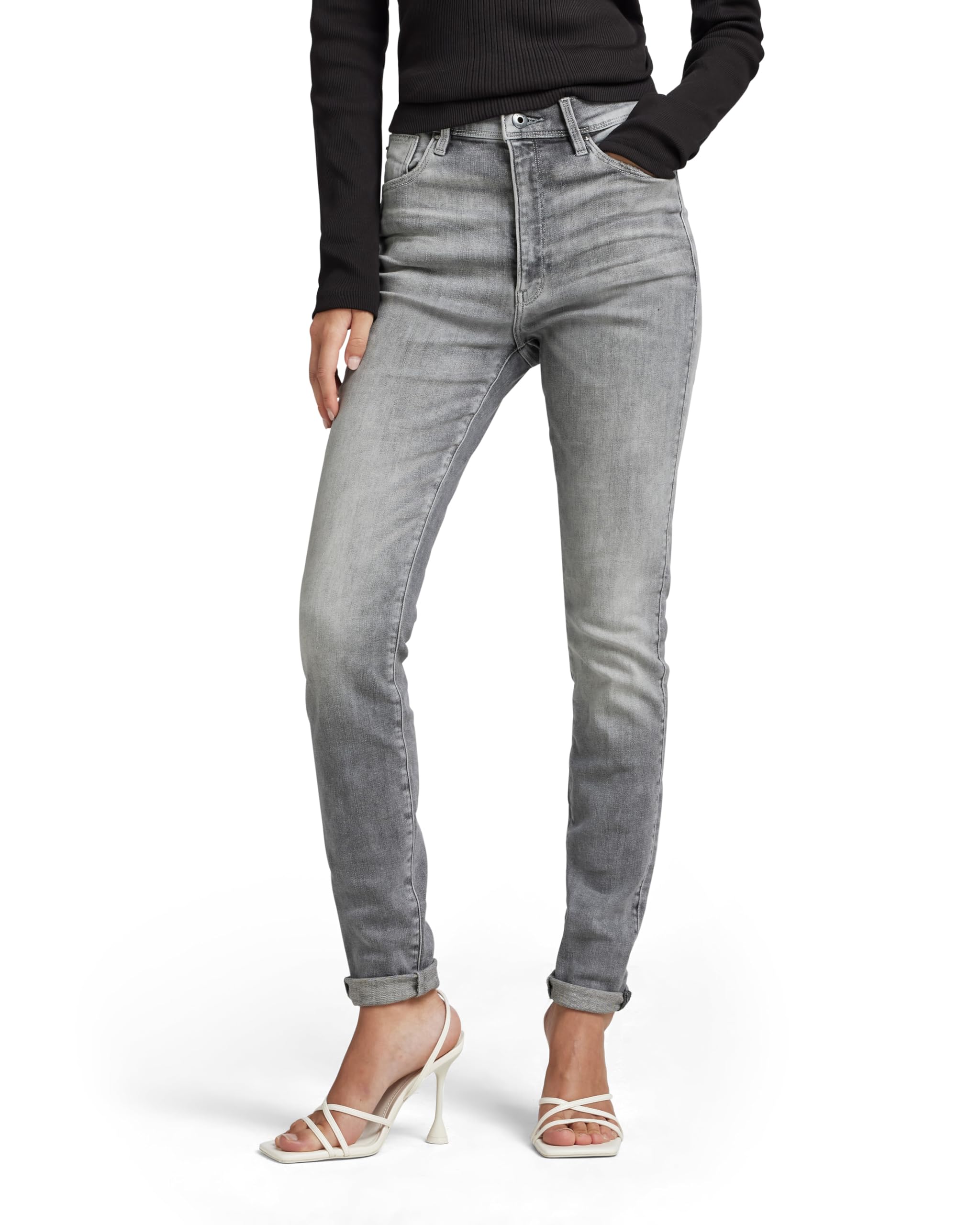 G-Star Raw Women's Kafey Ultra High Rise Skinny Fit Jeans - Stretch Denim Pants for Everyday Wear & Night Out | Slimming Comfortable Fashion Jeans for Women
