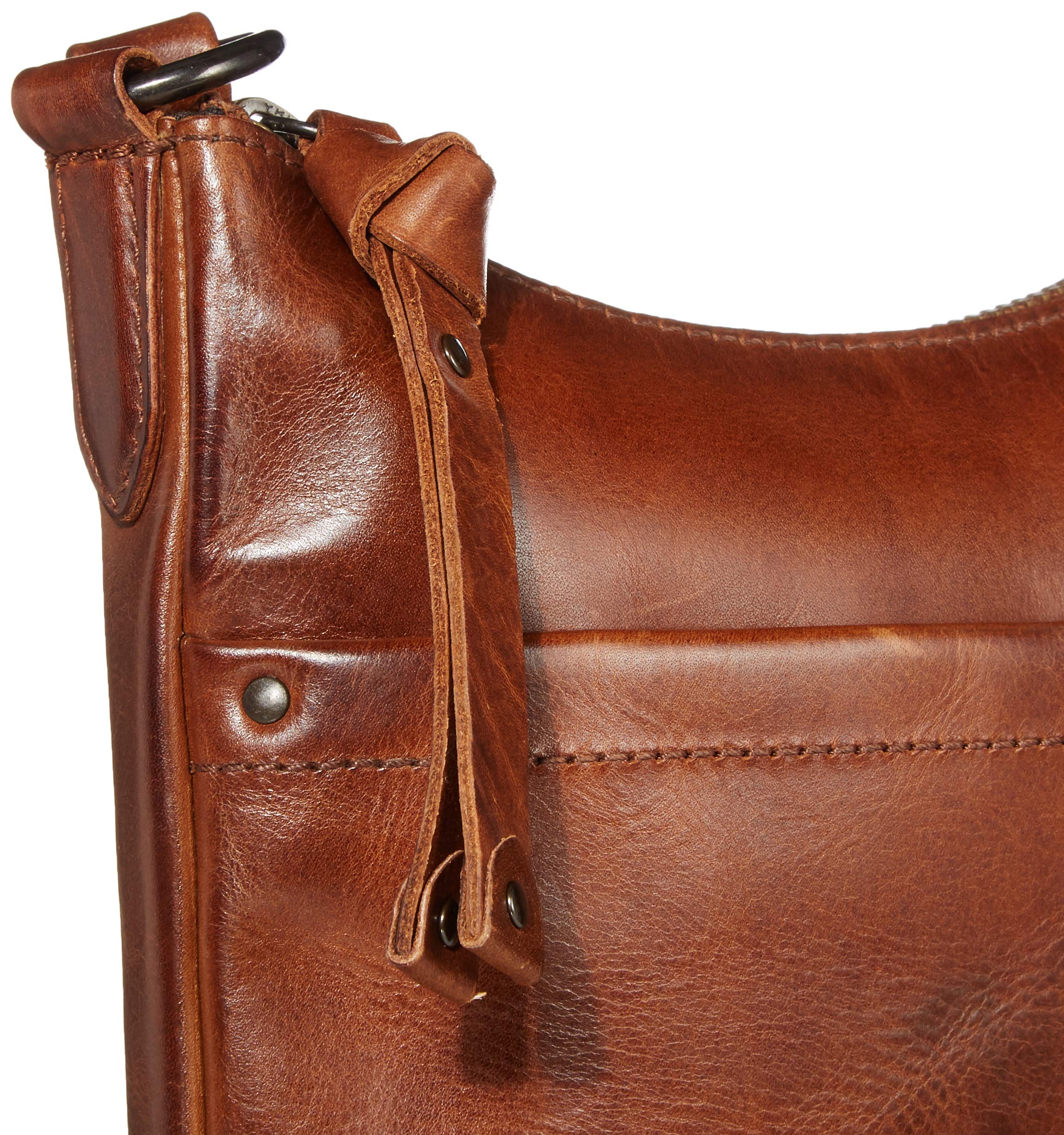 FRYE Melissa Swing Pack Zip Crossbody Bag for Women - Genuine Leather Shoulder Purse with Adjustable Strap, Perfect for Travel, Shopping & Everyday Use