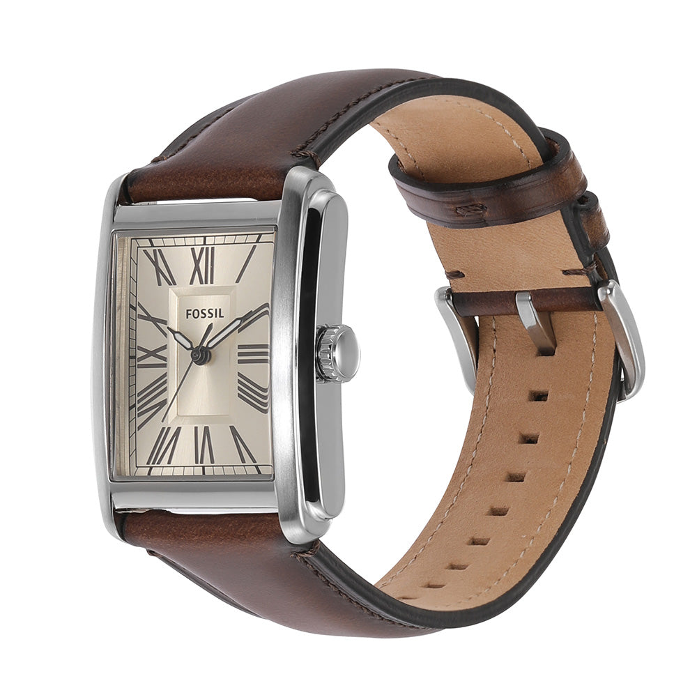 Fossil Carraway FS6012 Men's Stainless Steel Chronograph Watch - Waterproof, Date Display, Perfect for Business, Casual & Outdoor Activities